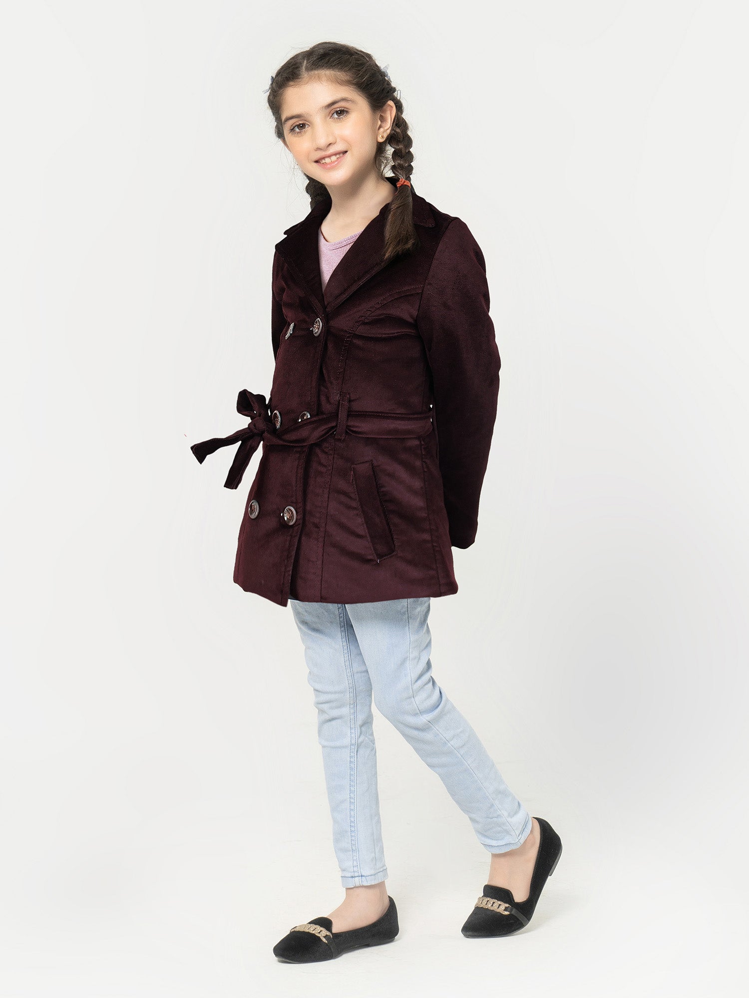 Girls Winter Dress Coat By Velvour VC03