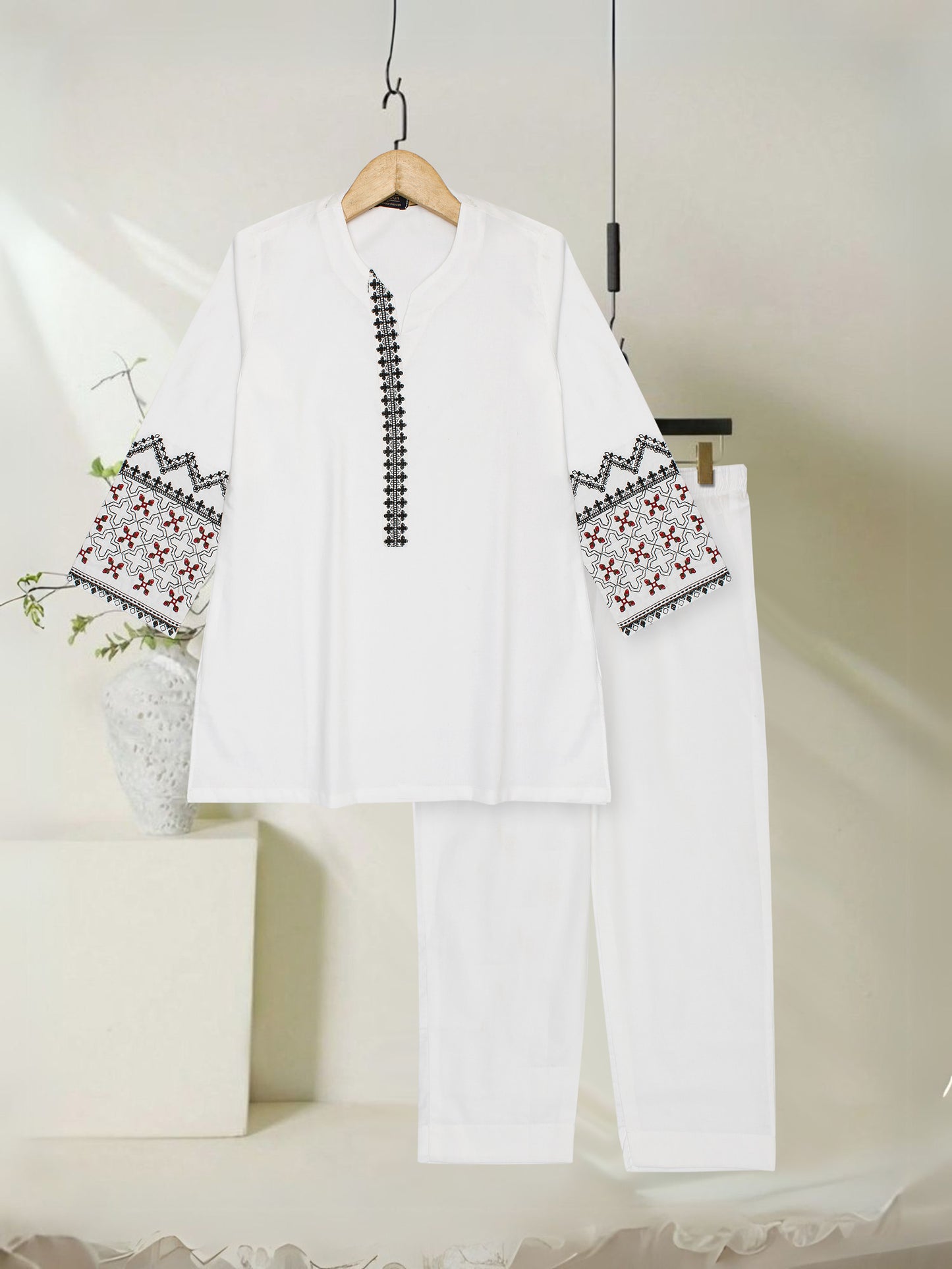 Embroidered Girls 2pc Suit VG136-B
