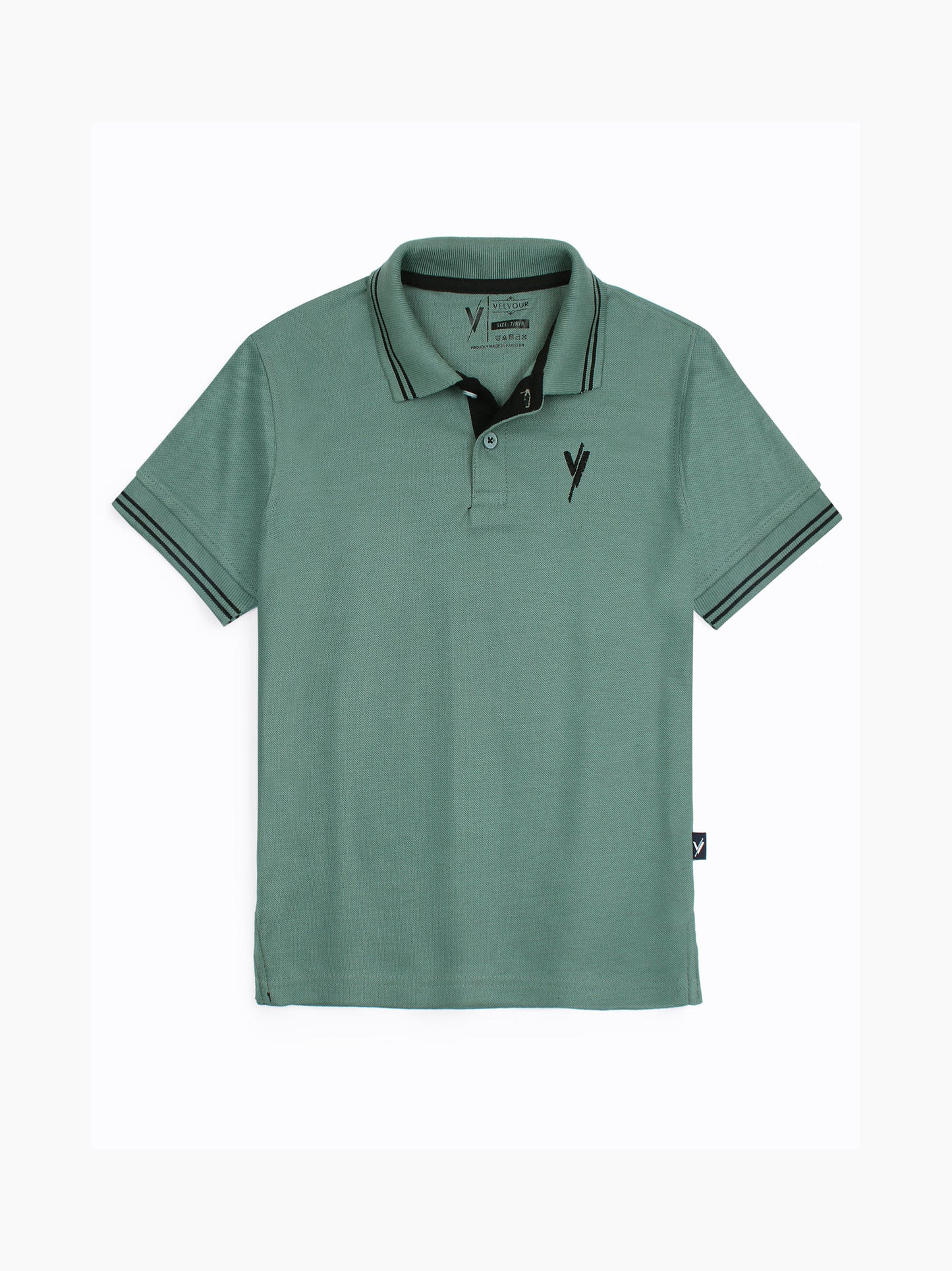 Tipping Collar Plain Polo Shirt VP11-H