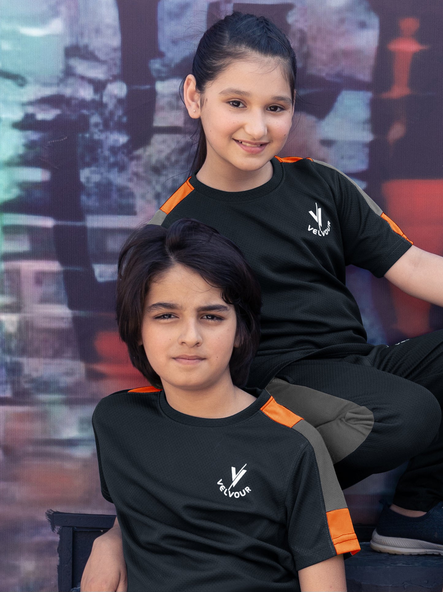 Tracksuit For Boys & Girls Poly athletic Fabric VST43-A