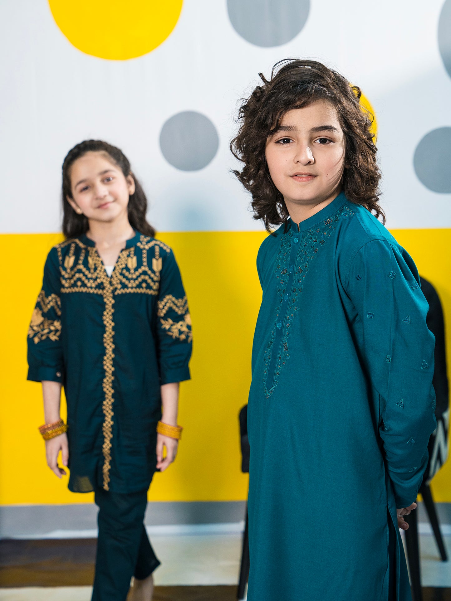 Boys Kurta Trouser Suit 2Pc Zinc VB175-A