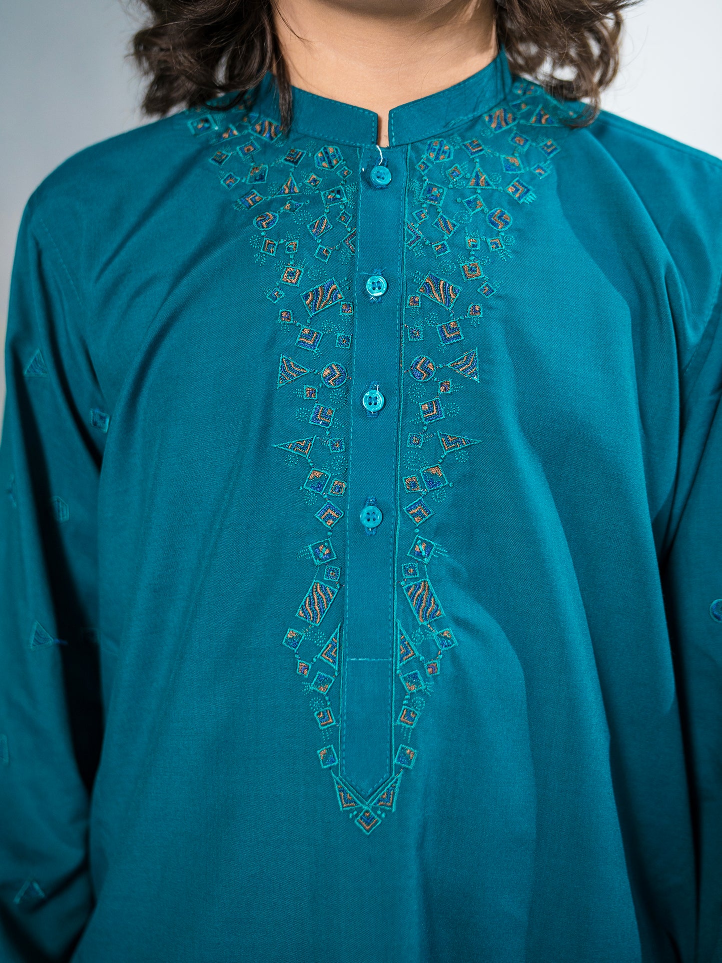 Boys Kurta Trouser Suit 2Pc Zinc VB175-A