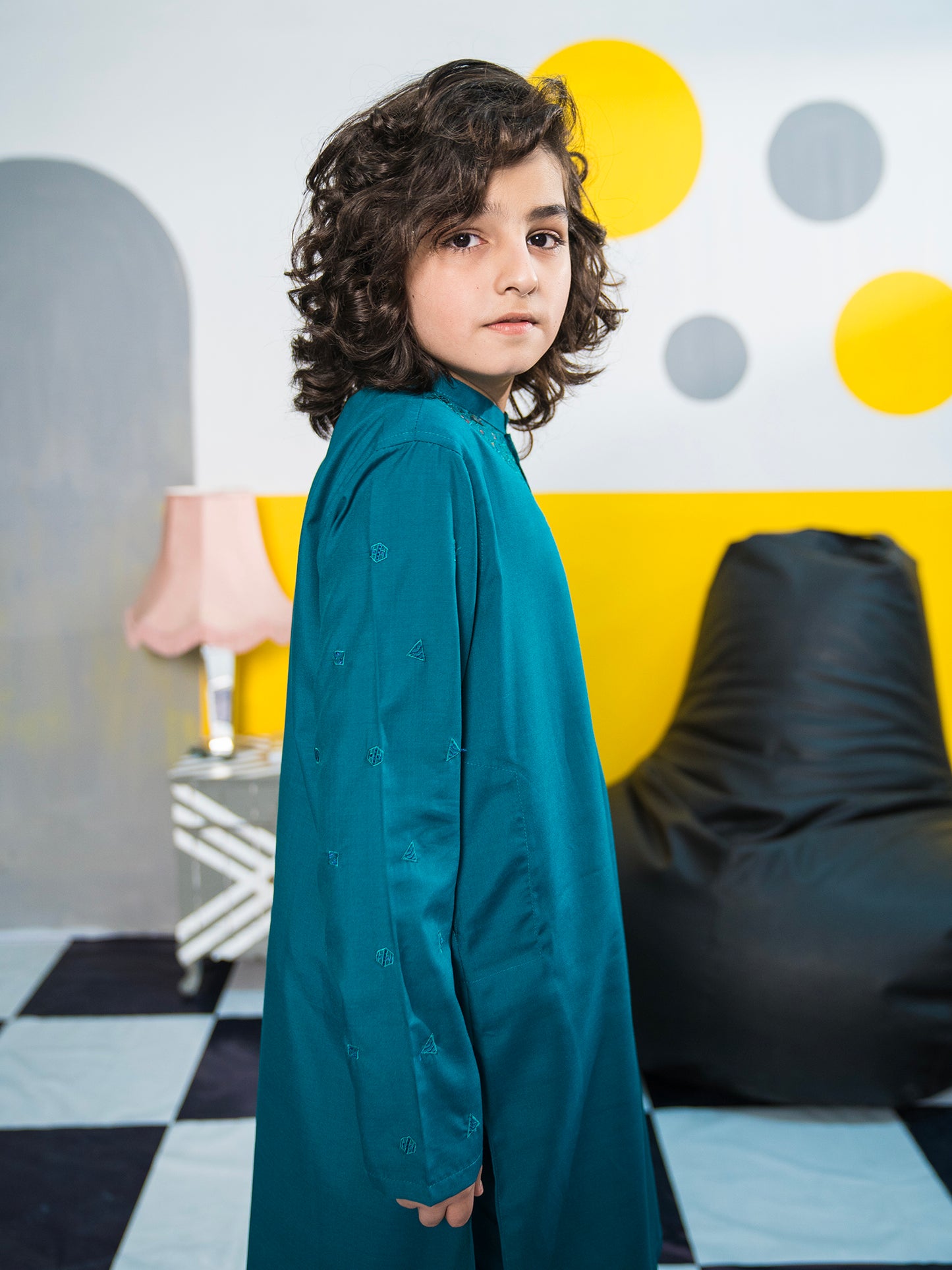 Boys Kurta Trouser Suit 2Pc Zinc VB175-A