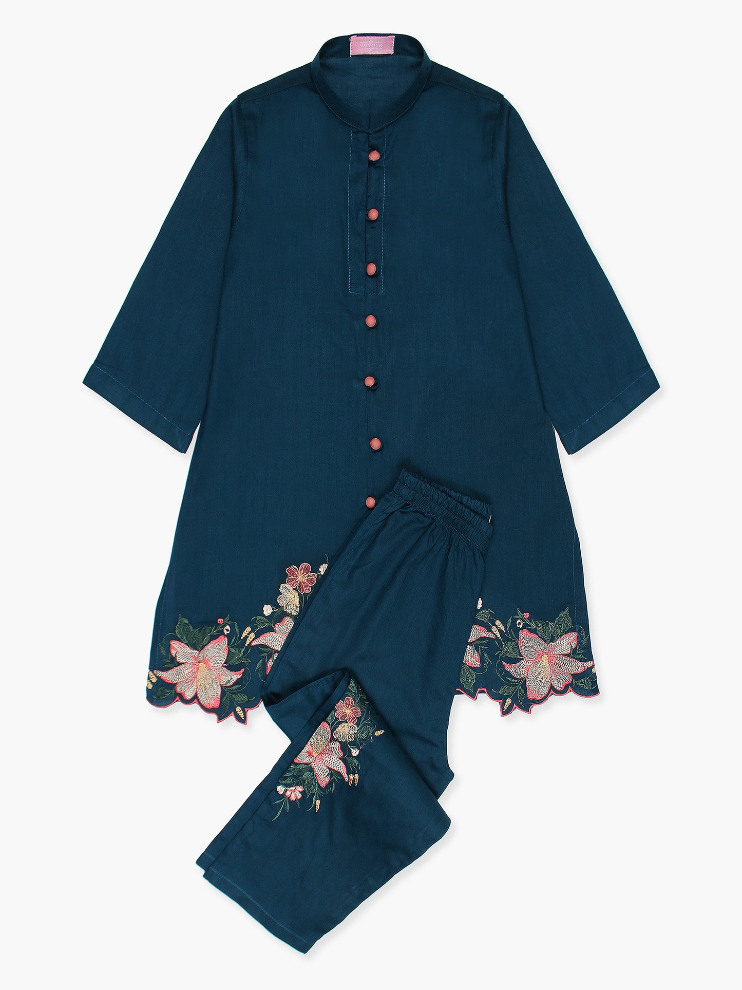 Girls Summer 2Pcs Suit VG78-D Ligth Navy