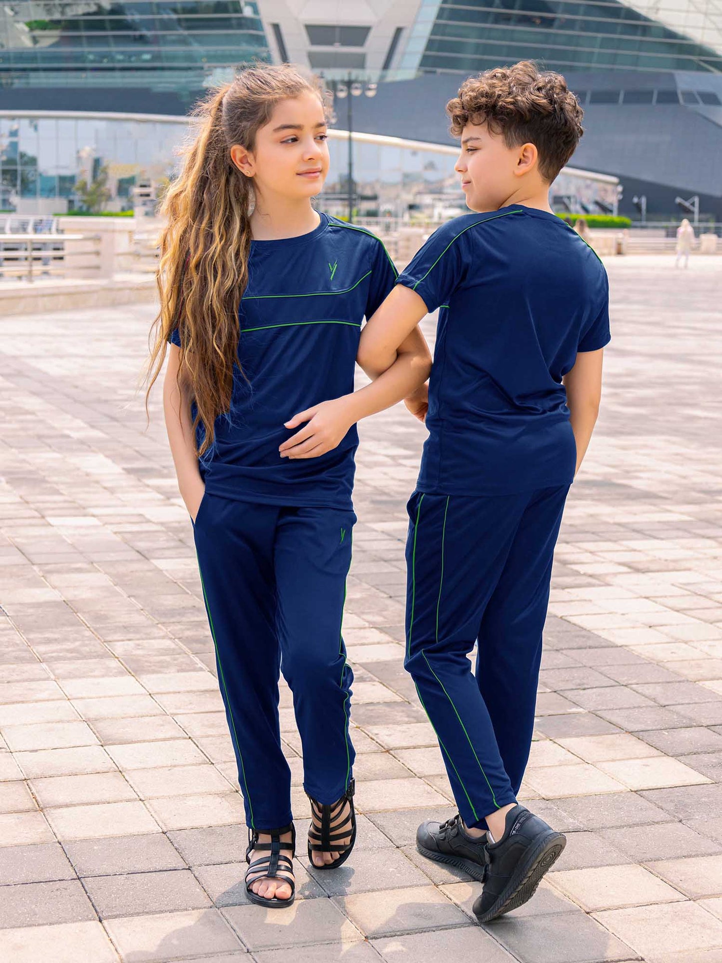 Tracksuit For Boys & Girls Poly athletic Fabric VST46-C