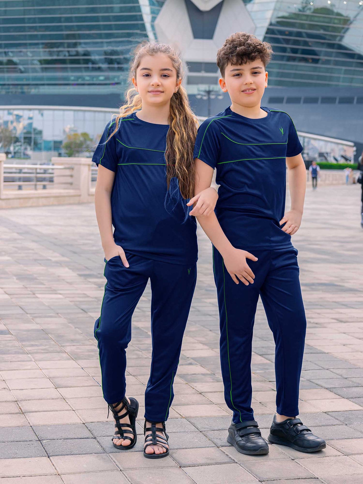 Tracksuit For Boys & Girls Poly athletic Fabric VST46-C