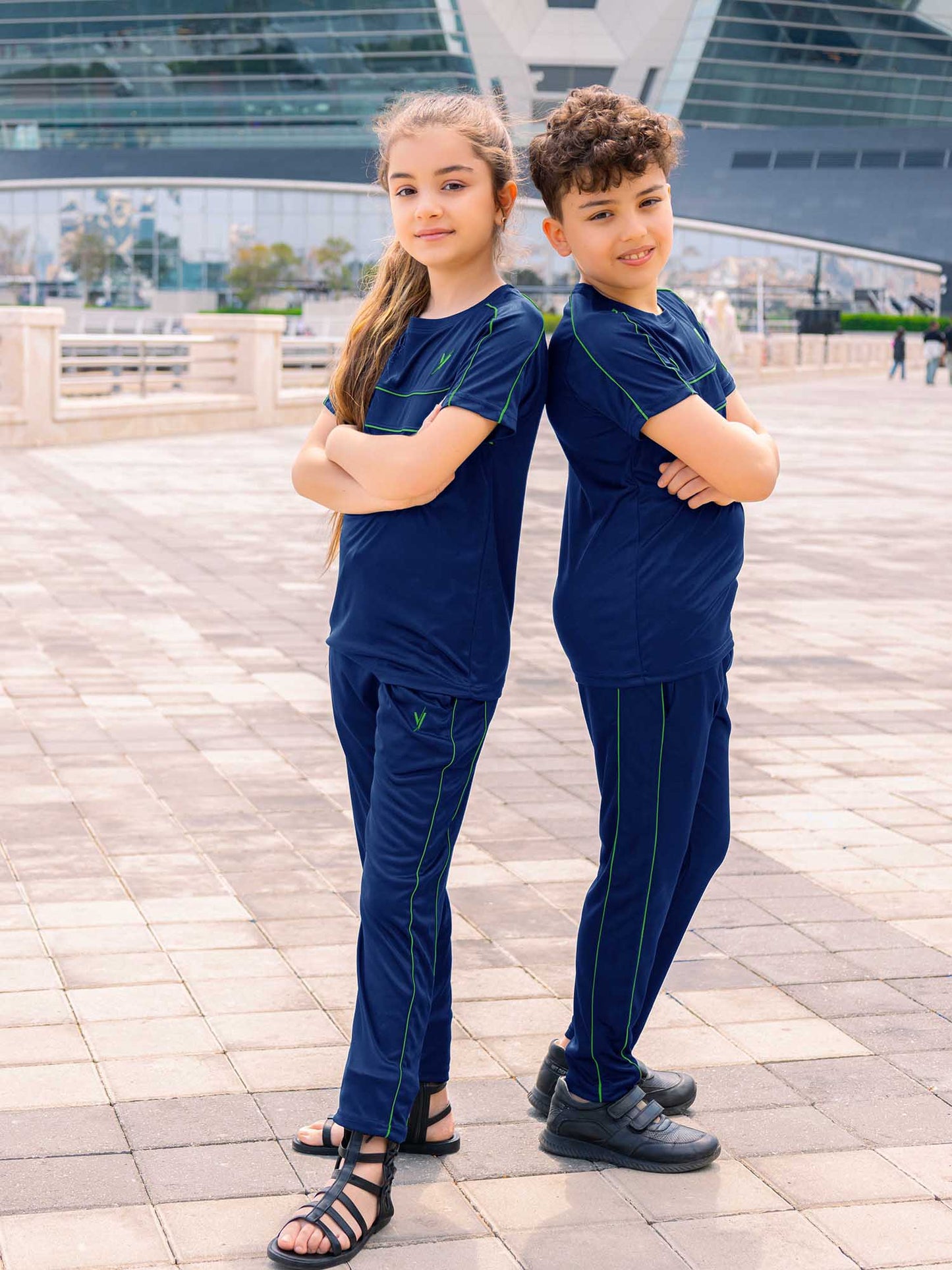 Tracksuit For Boys & Girls Poly athletic Fabric VST46-C