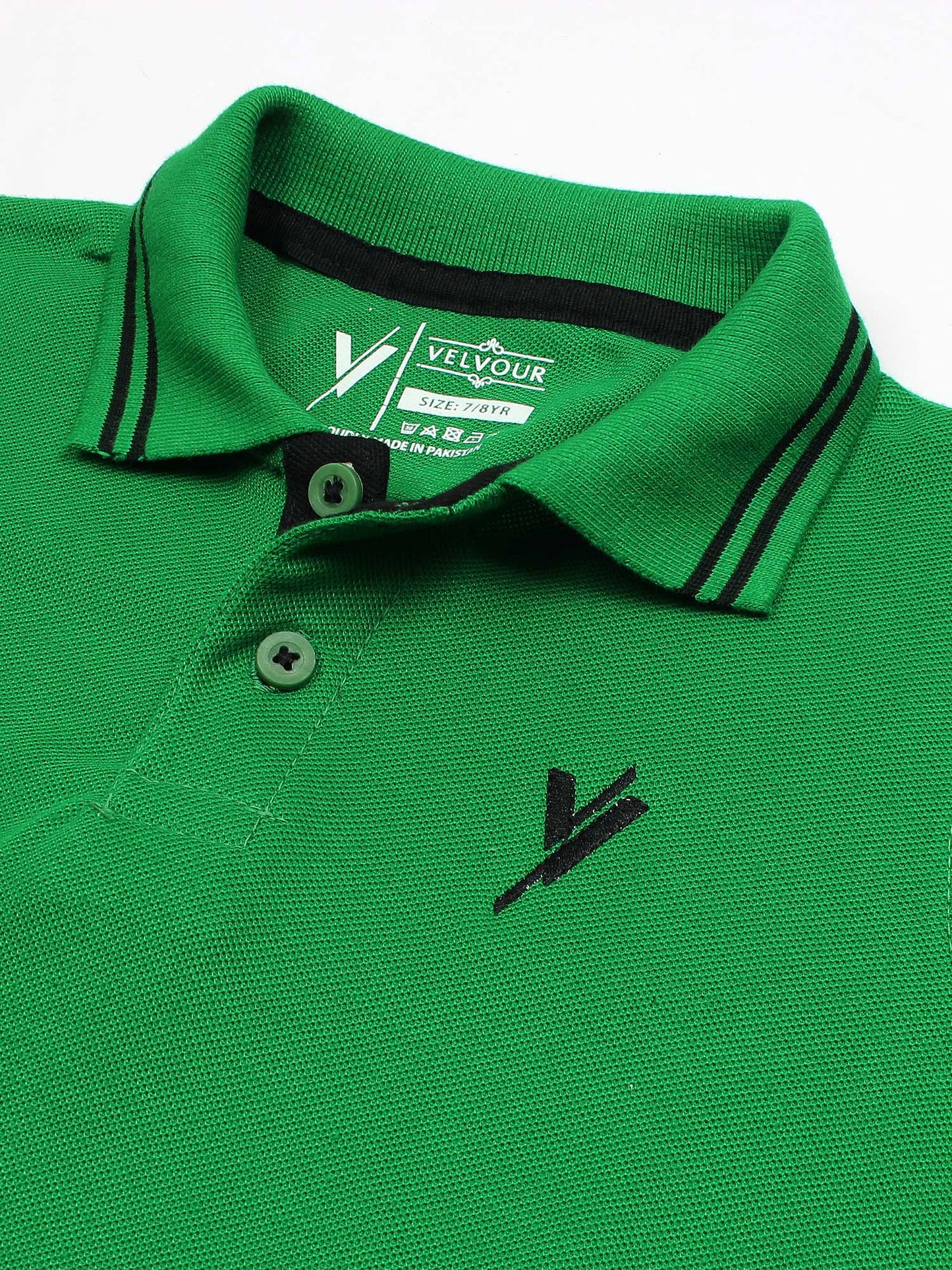 Tipping Collar Plain Polo Shirt VP11-J