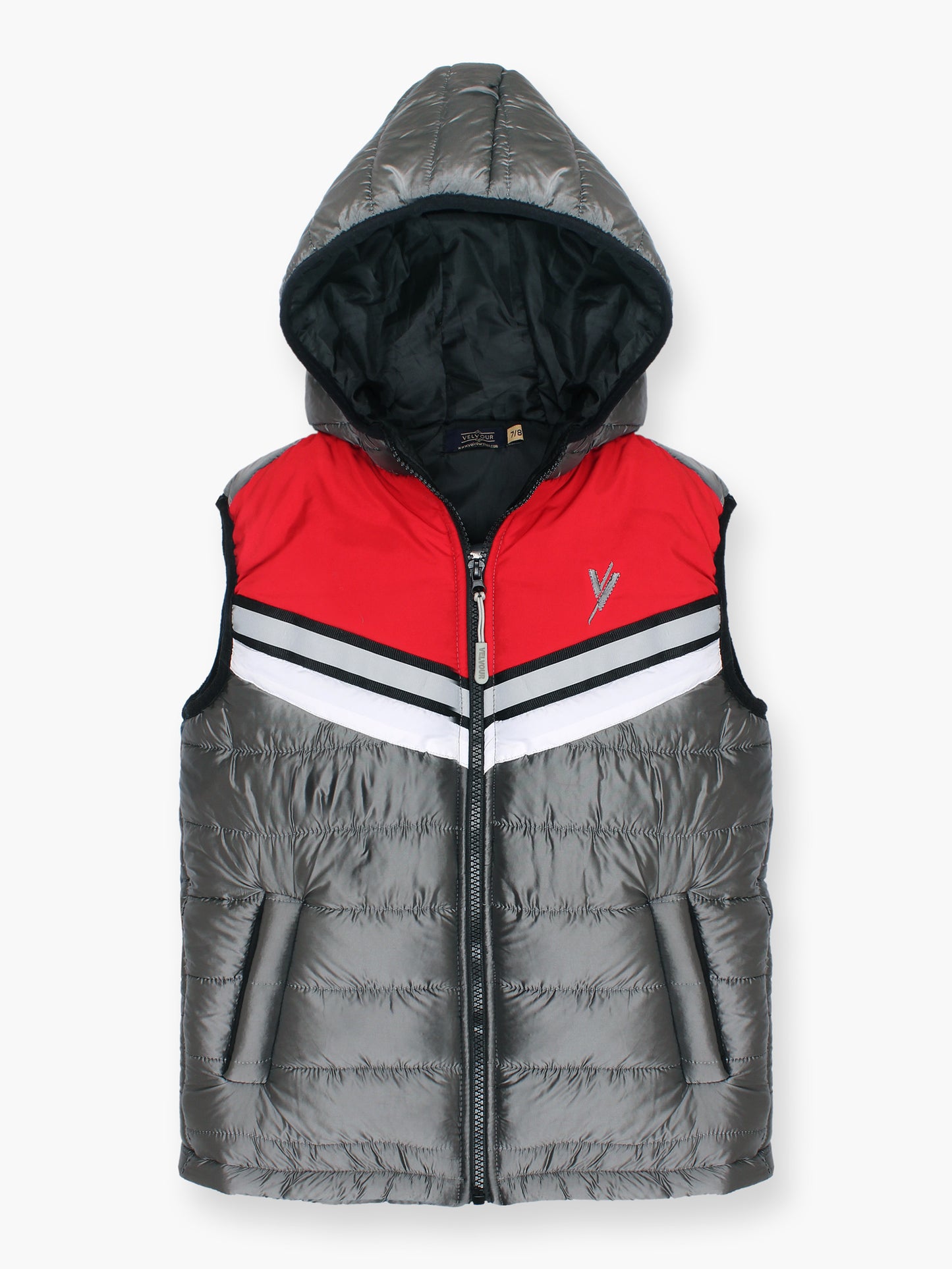 Sleeveless Hooded Puffer For Boys & Girls VJ57-A