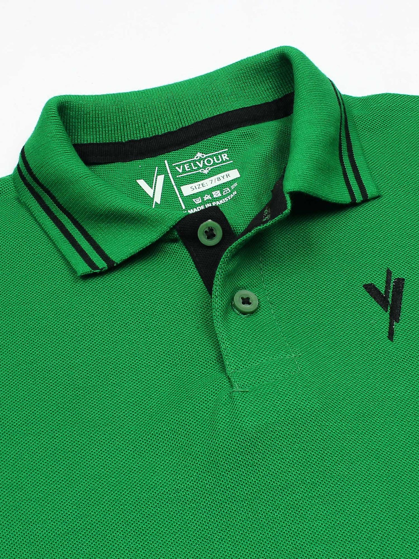 Tipping Collar Plain Polo Shirt VP11-J