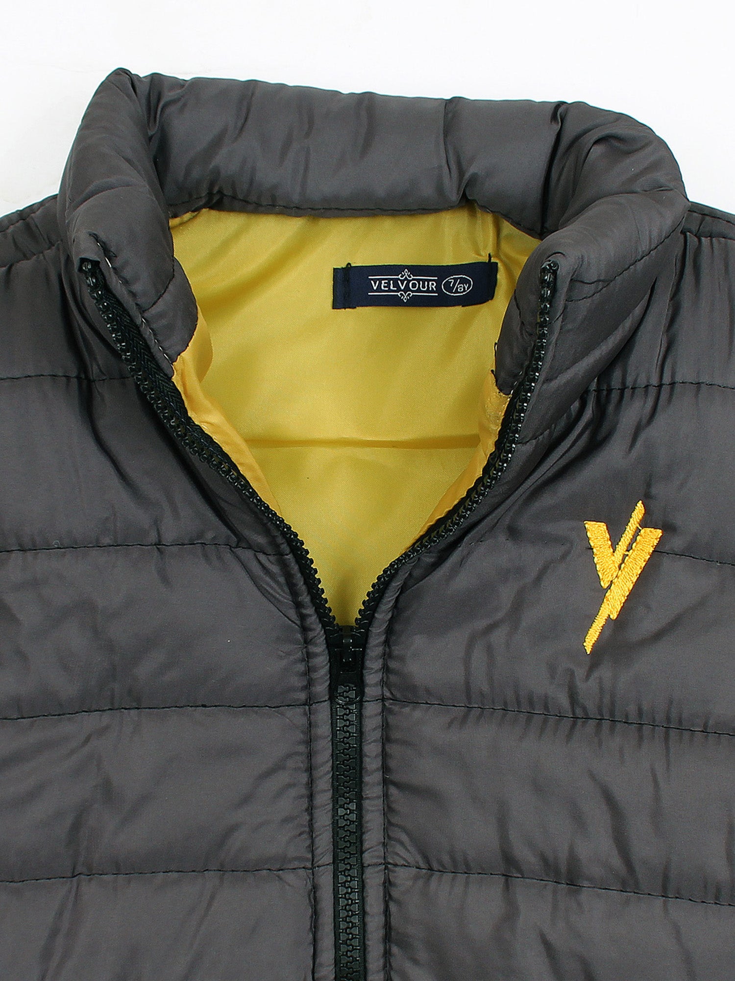 Sleeveless Puffer Jacket Boys & Girls VJ02-B Grey