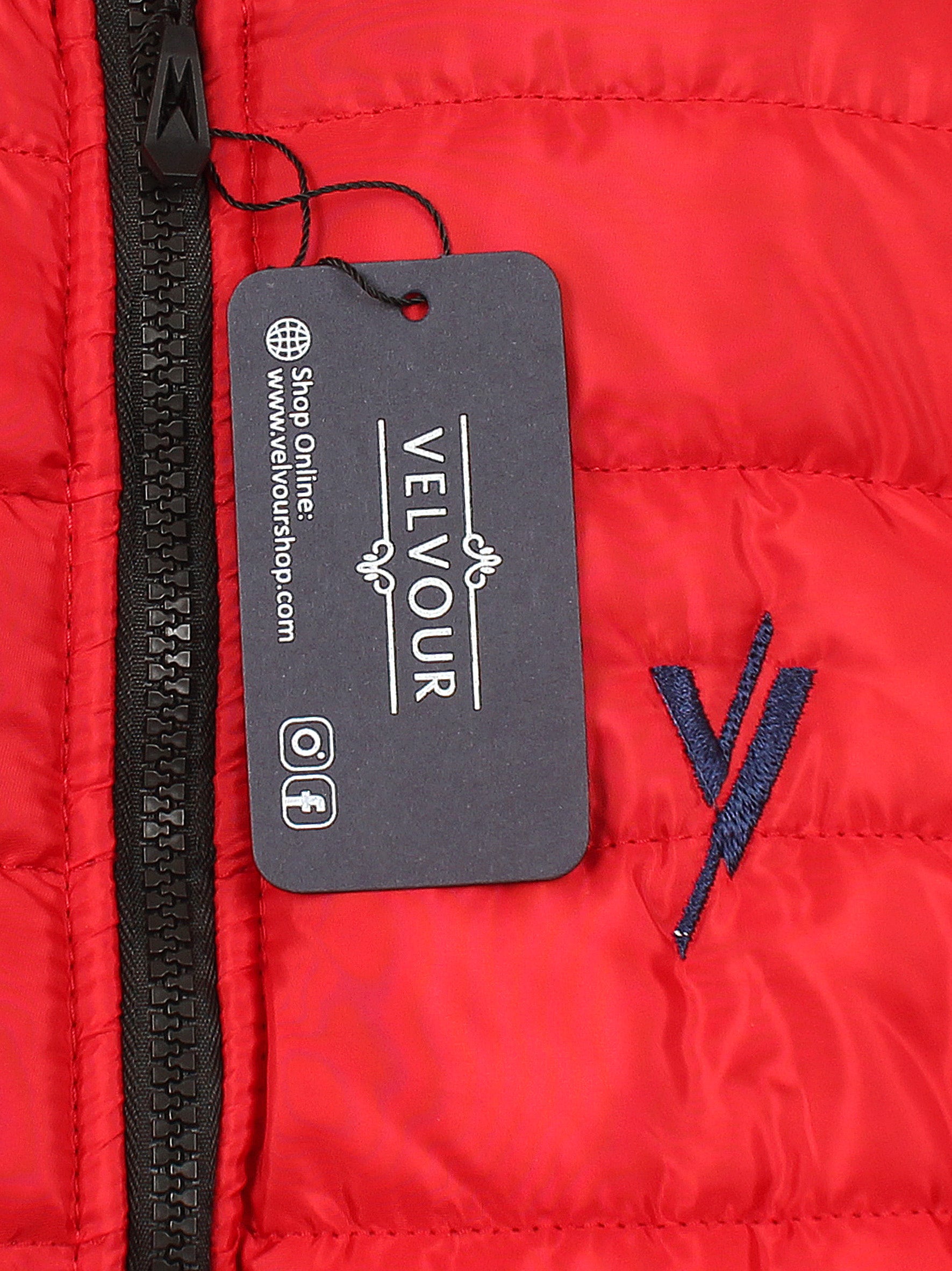 Sleeveless Puffer Jacket Boys & Girls VJ02-D Red