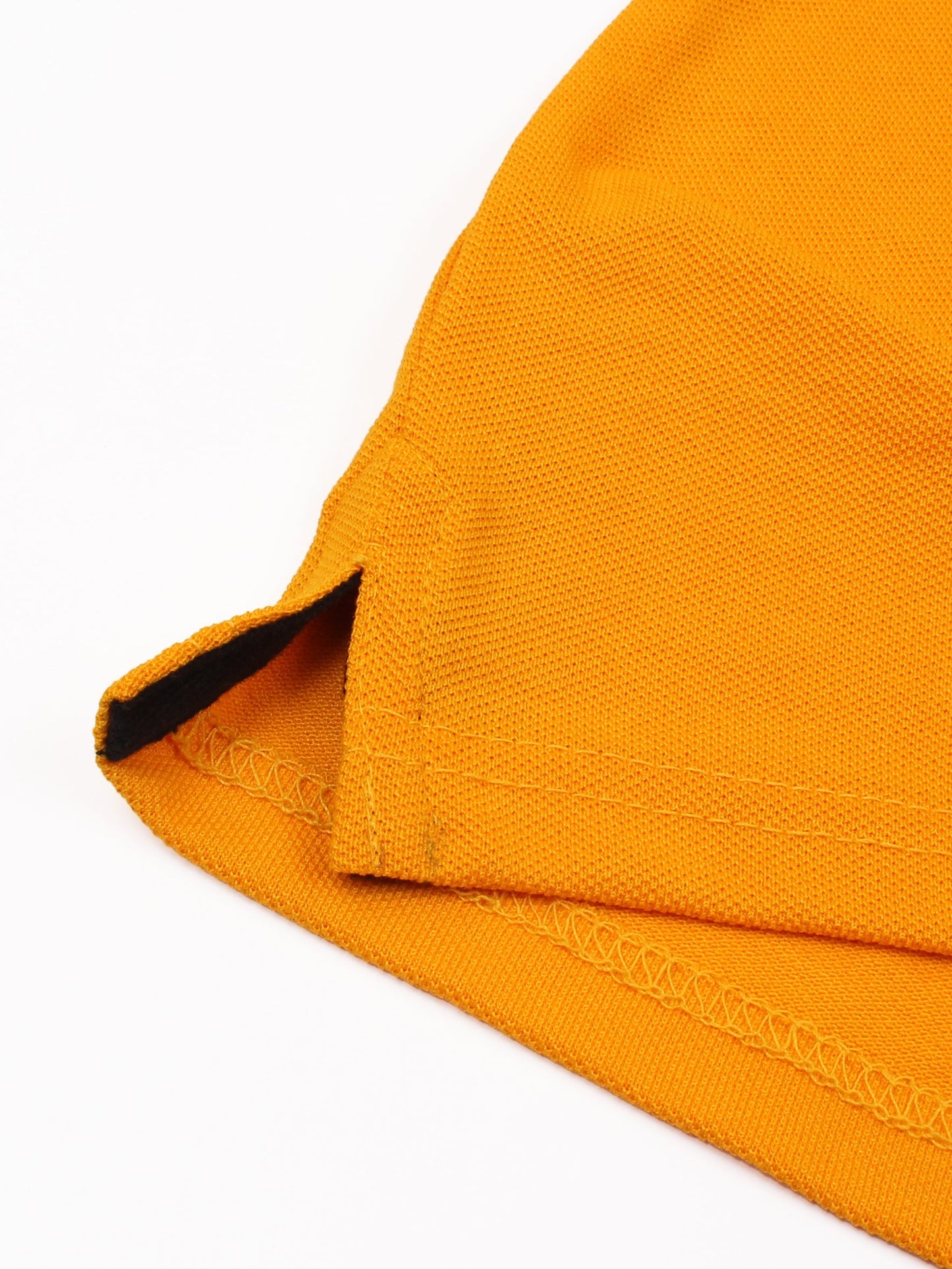 Tipping Collar Polo Shirt For Mens plain Yellow