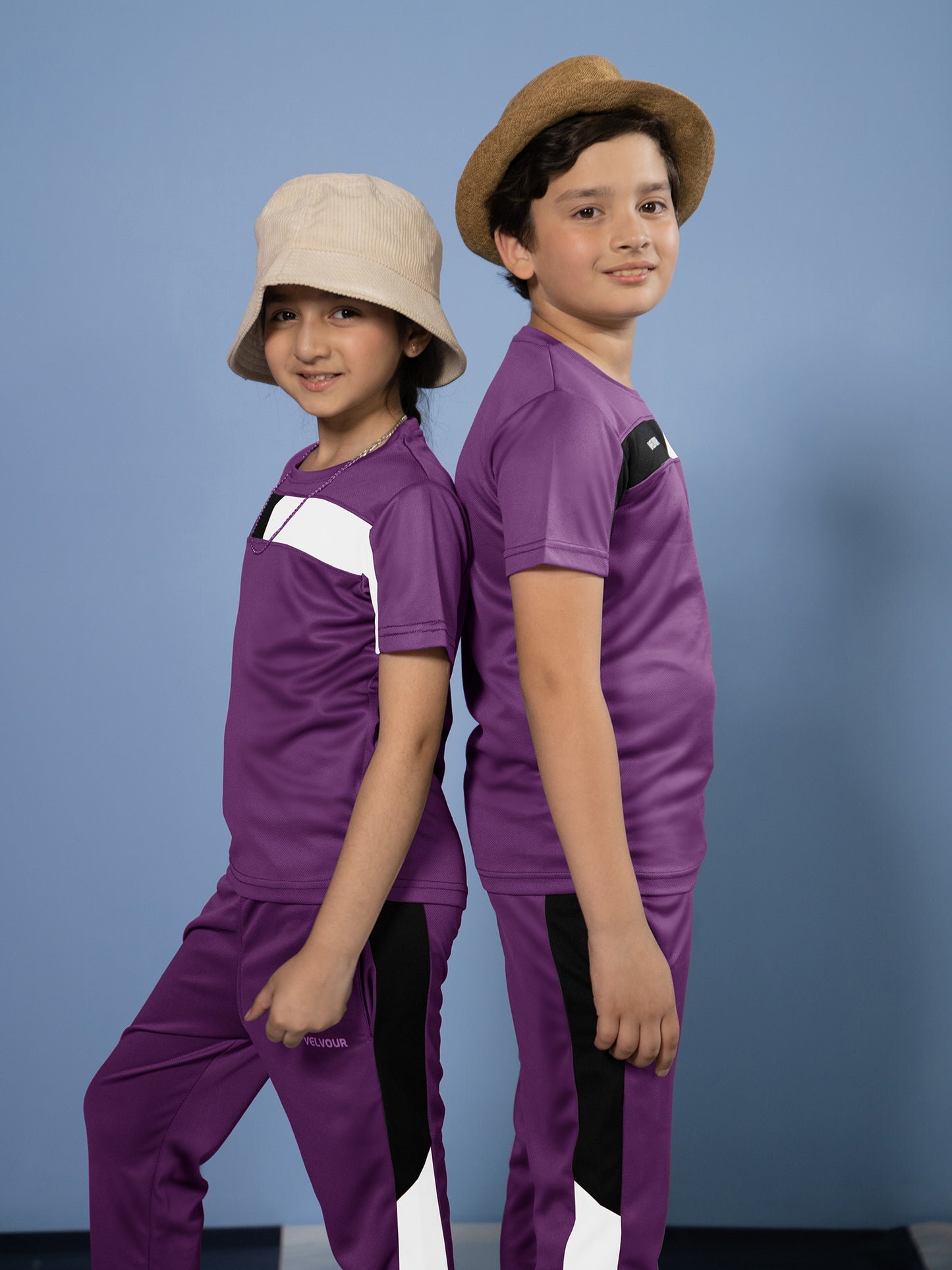 Tracksuit For Boys & Girls Poly athletic Fabric VST51-C