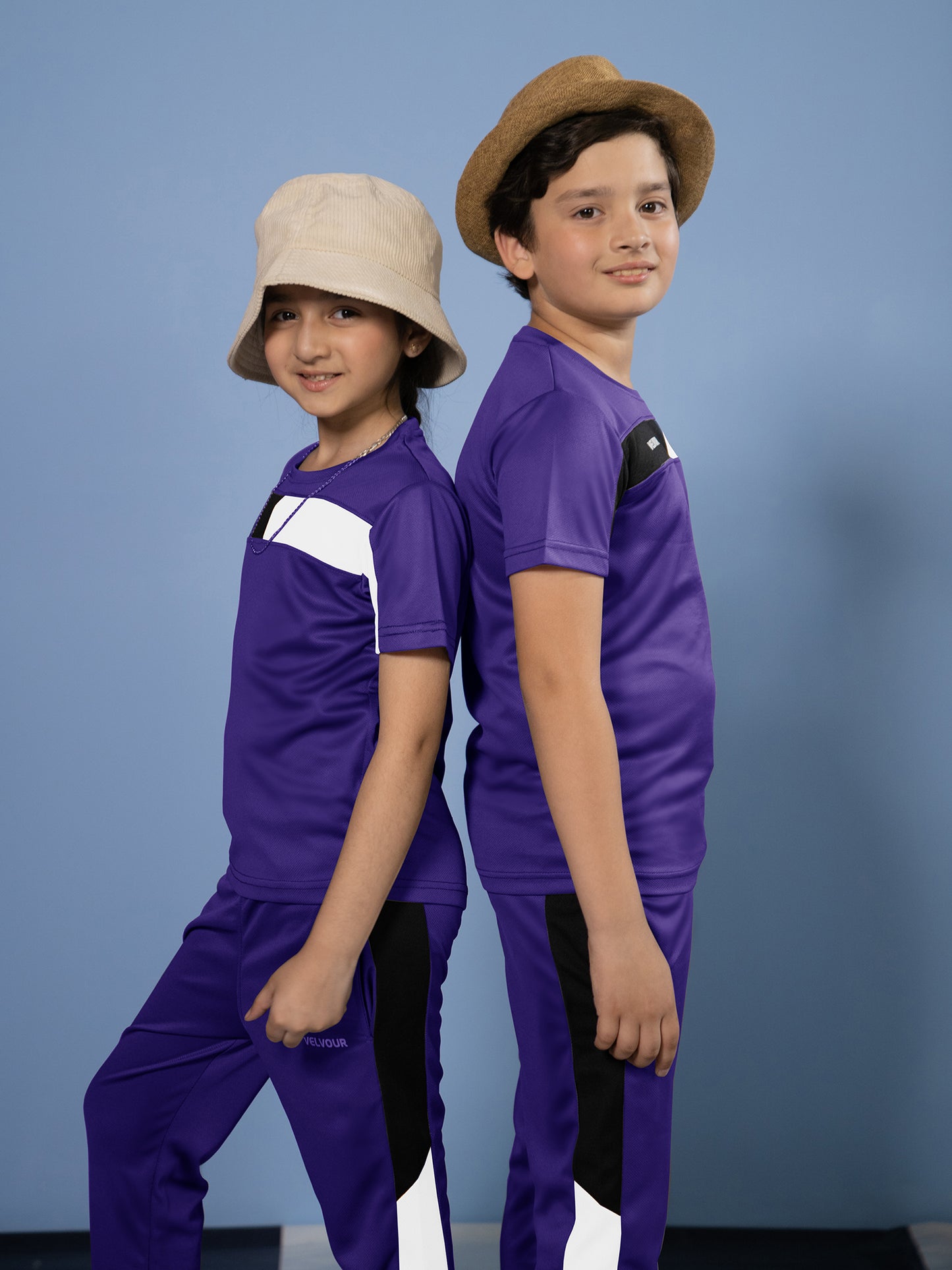 Tracksuit For Boys & Girls Poly athletic Fabric VST51-D