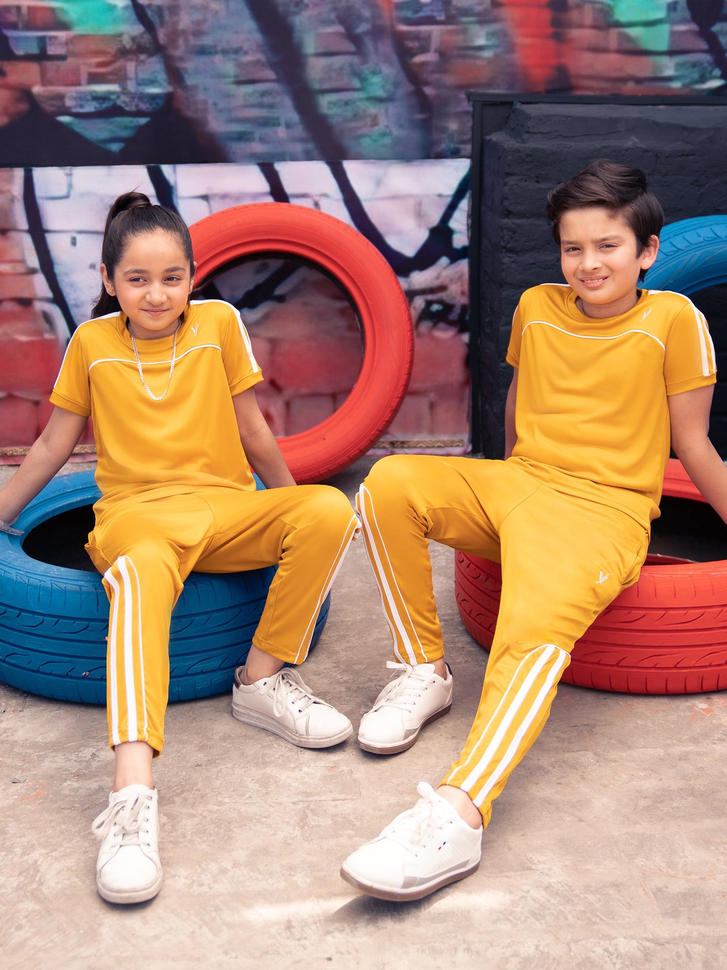 Tracksuit For Boys & Girls Poly athletic Fabric VST52-A