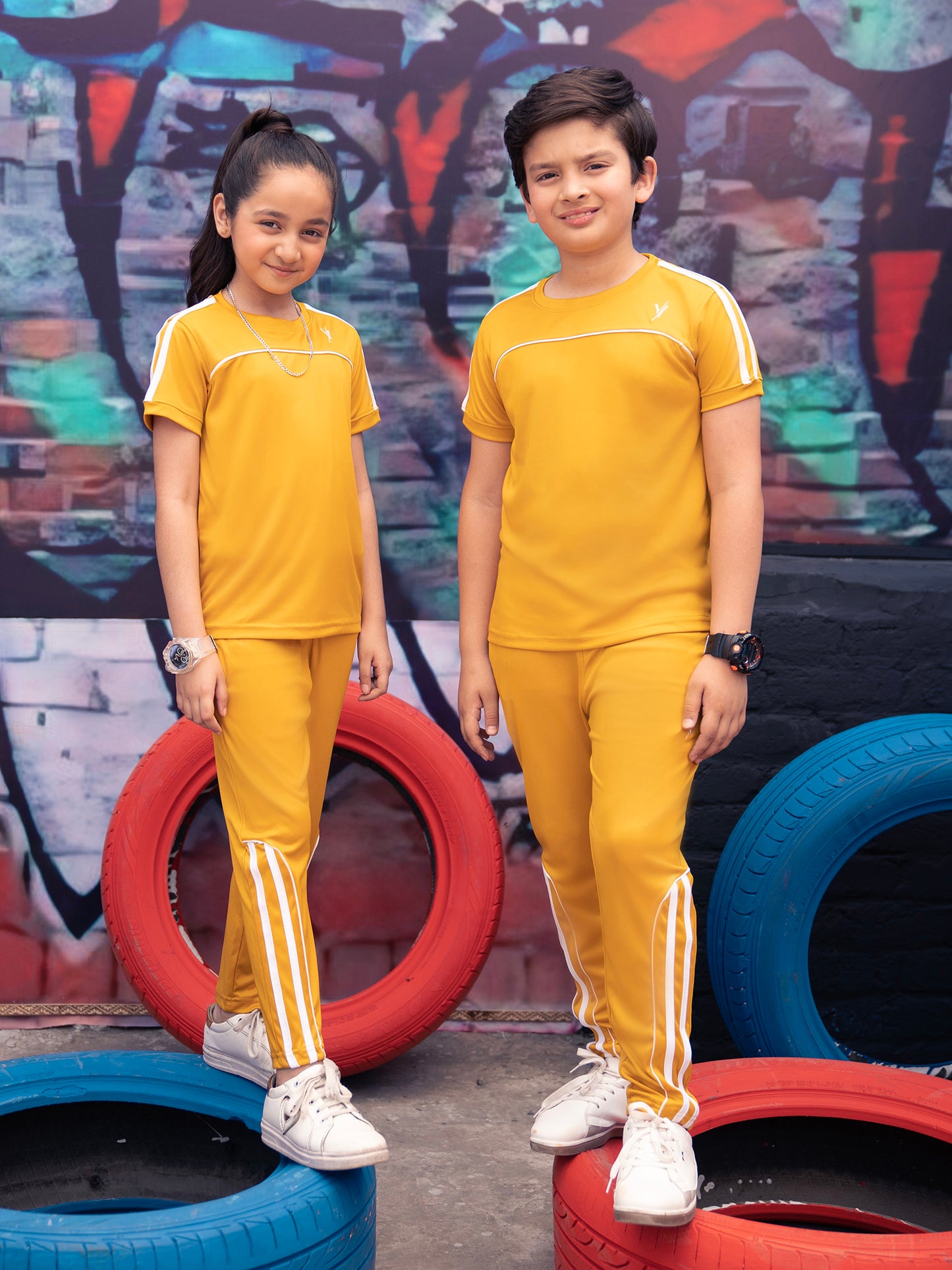 Tracksuit For Boys & Girls Poly athletic Fabric VST52-A