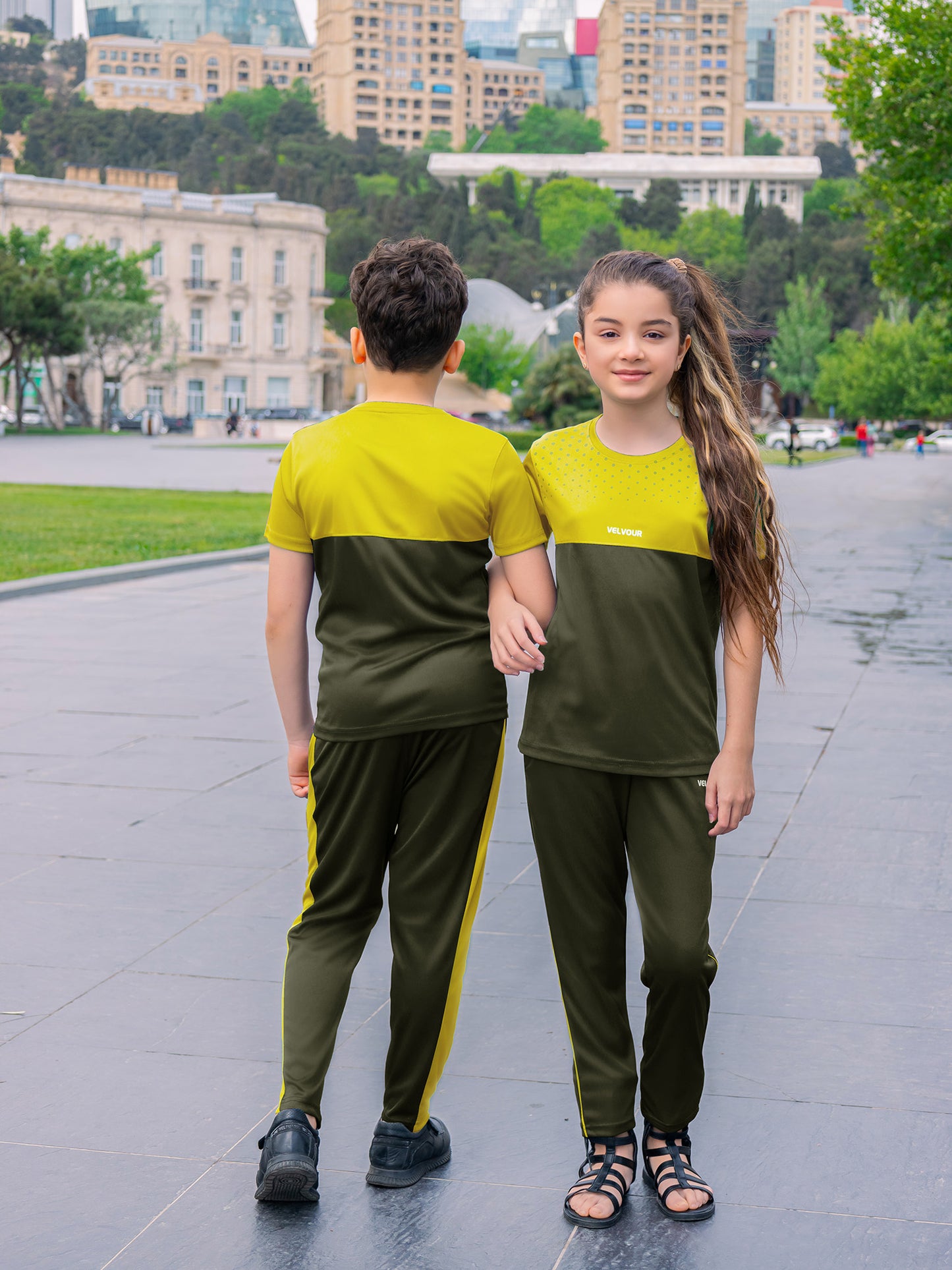 Tracksuit For Boys & Girls Poly athletic Fabric VST50-B