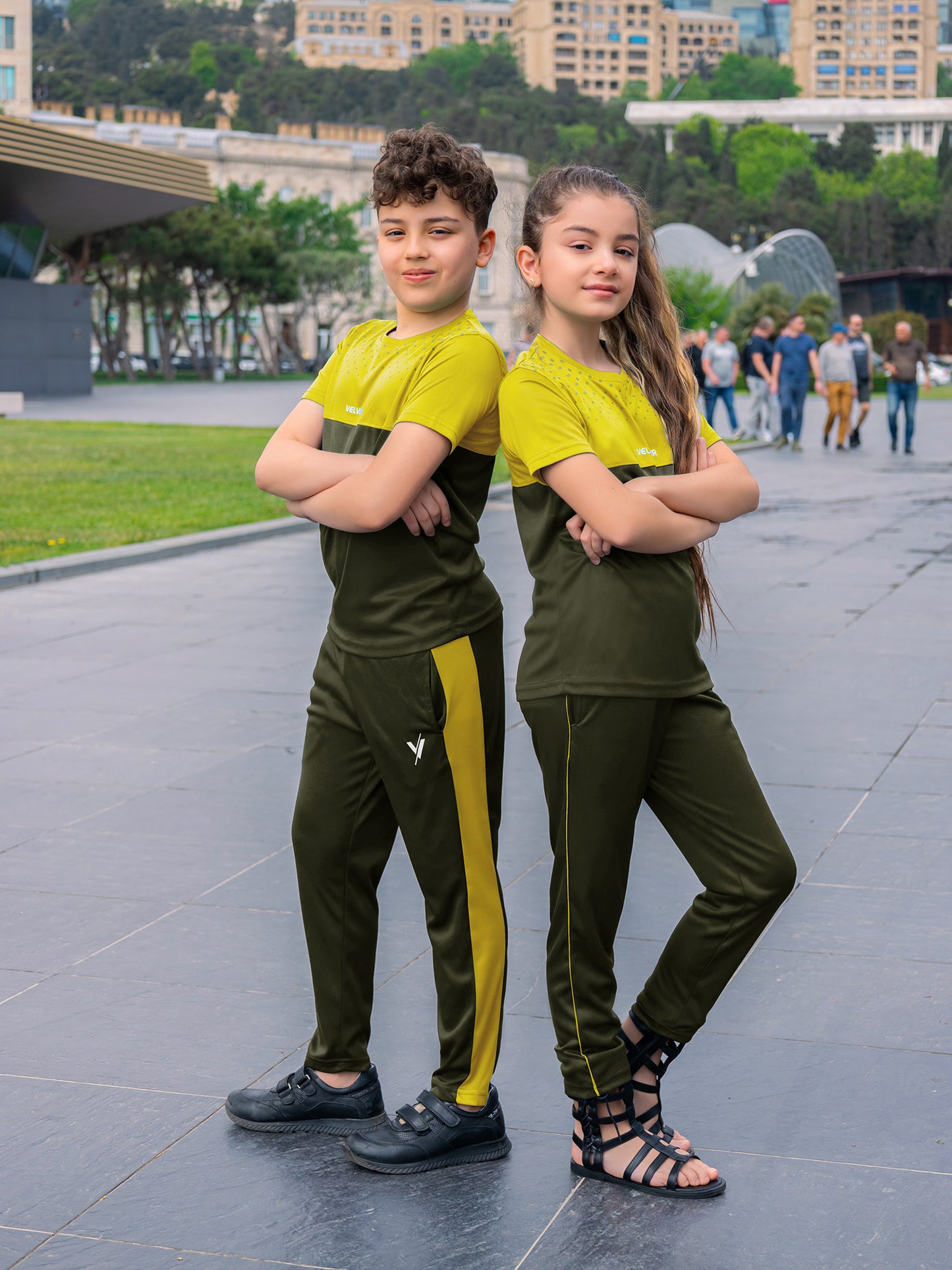 Tracksuit For Boys & Girls Poly athletic Fabric VST50-B