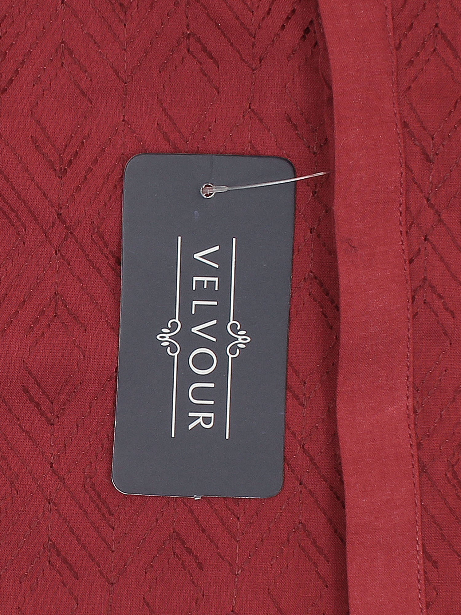 Velvour Boys Embroidered Kurta Maroon VB158