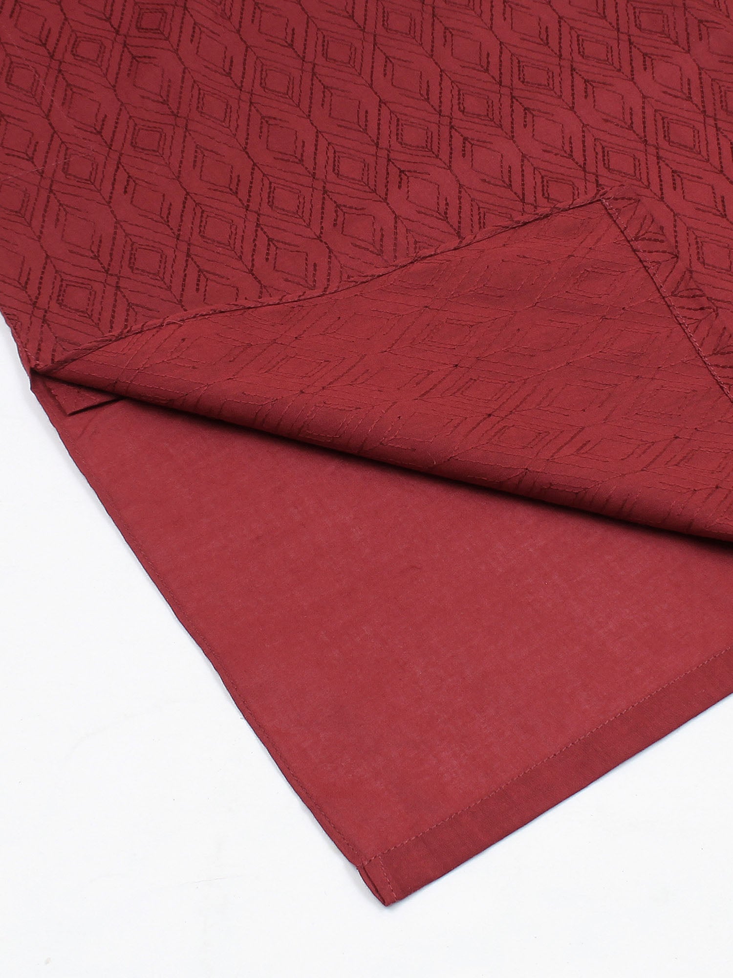 Velvour Boys Embroidered Kurta Maroon VB158