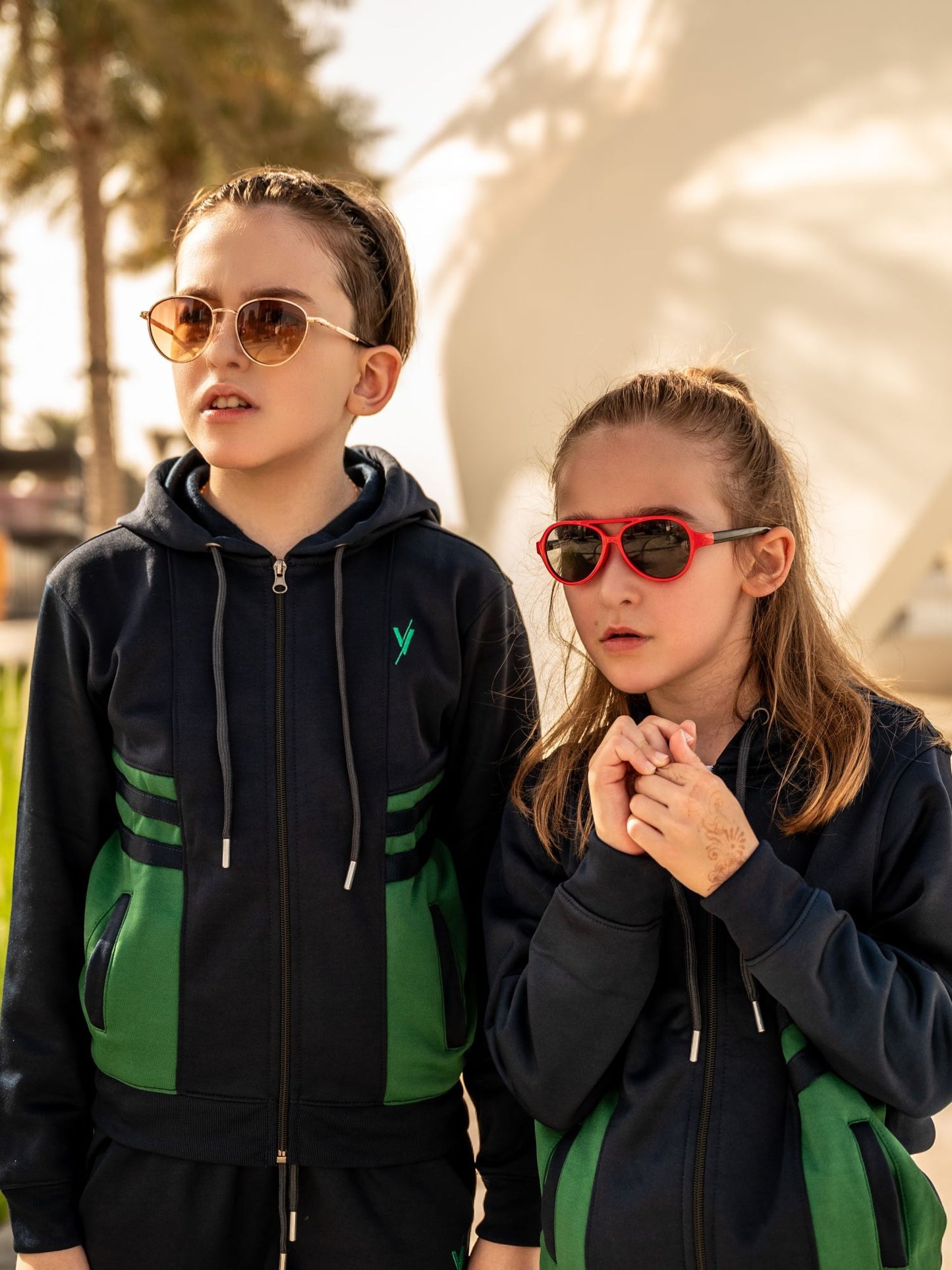 Hooded Tracksuit For Boys & Girls, Fleece #VWT31-B