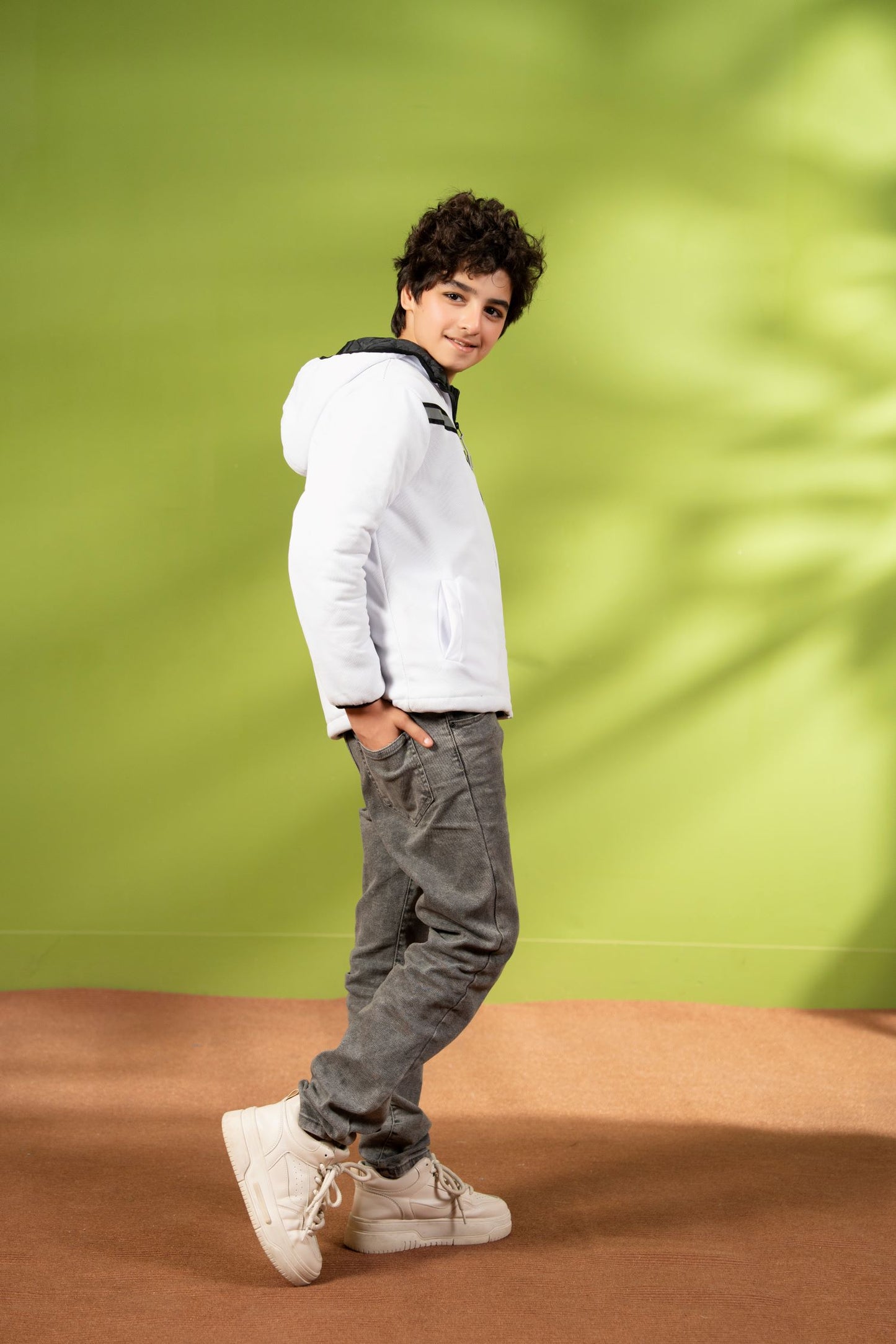 Full Sleeves Hooded Puffer Jacket Boys & Girls VJ79-A