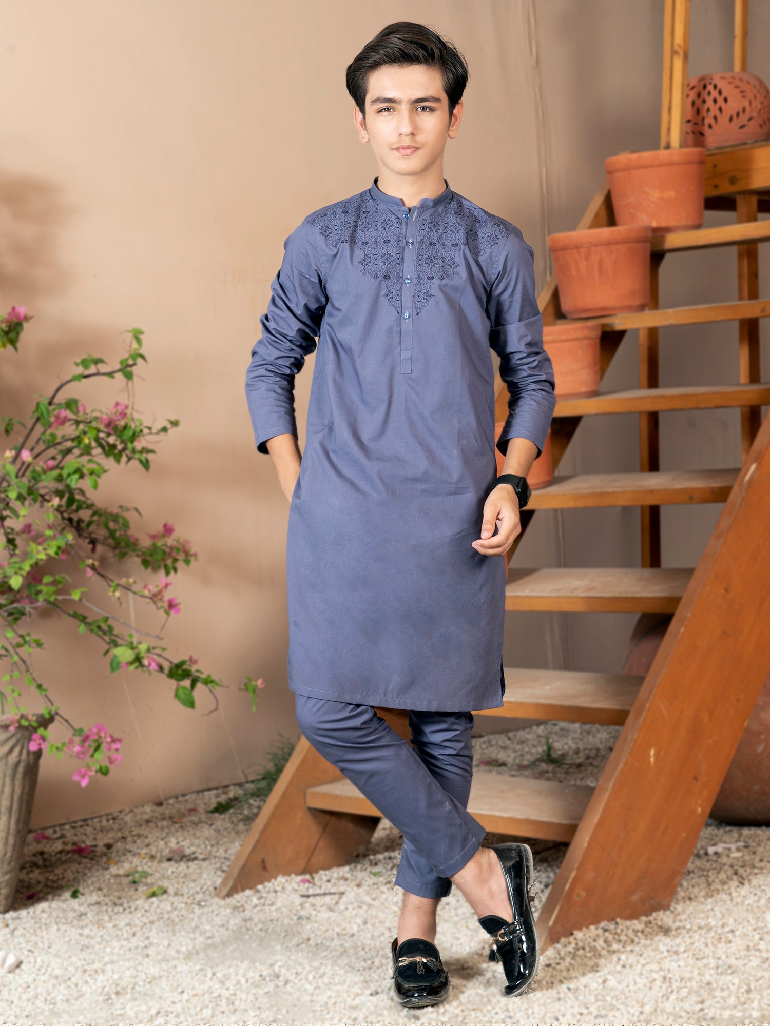 Boys Kurta Trouser Suit Set ART VB165 – Velvour Shop