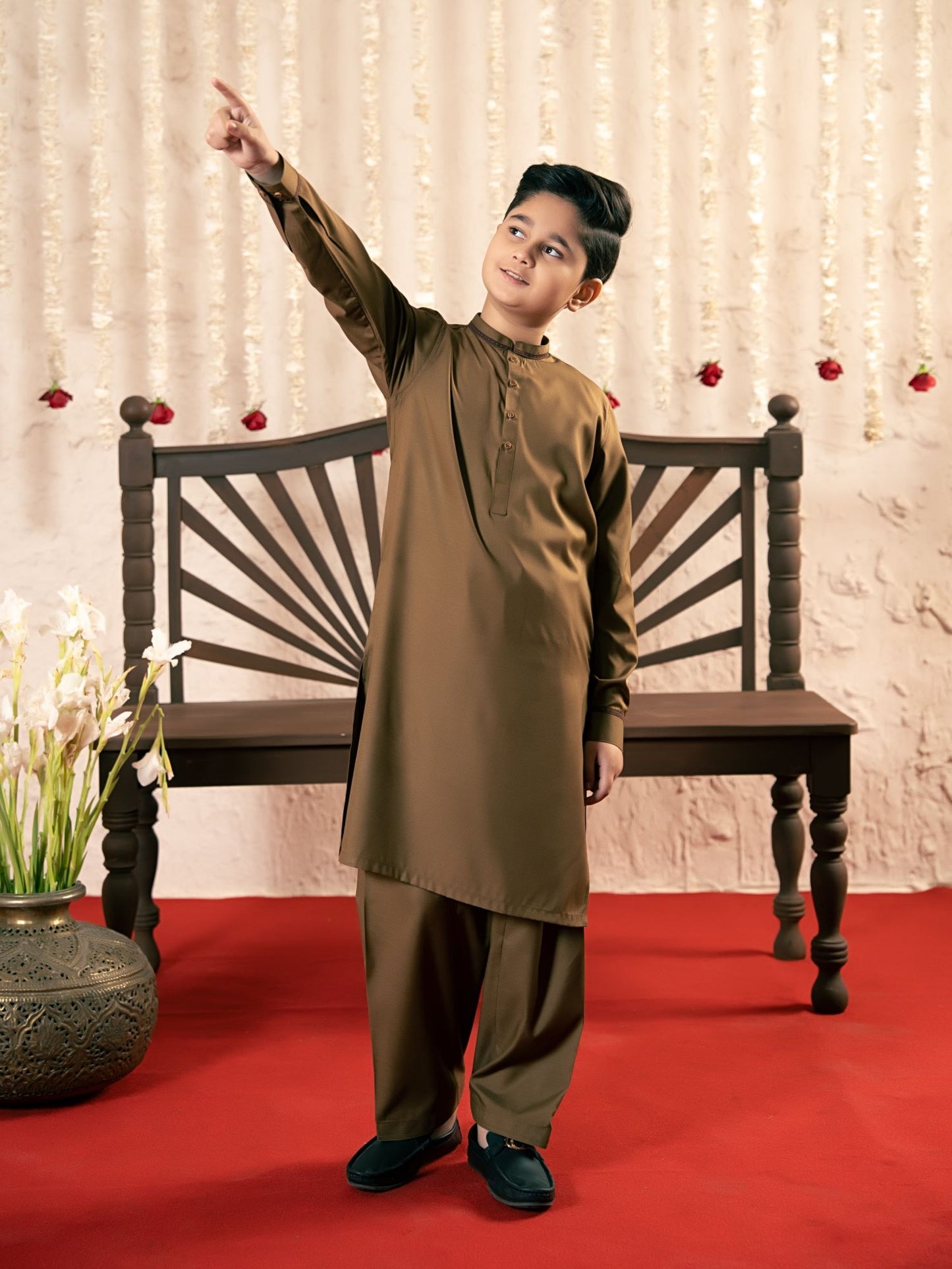 Boys Kurta Shalwar Suit Set ART #VB0086