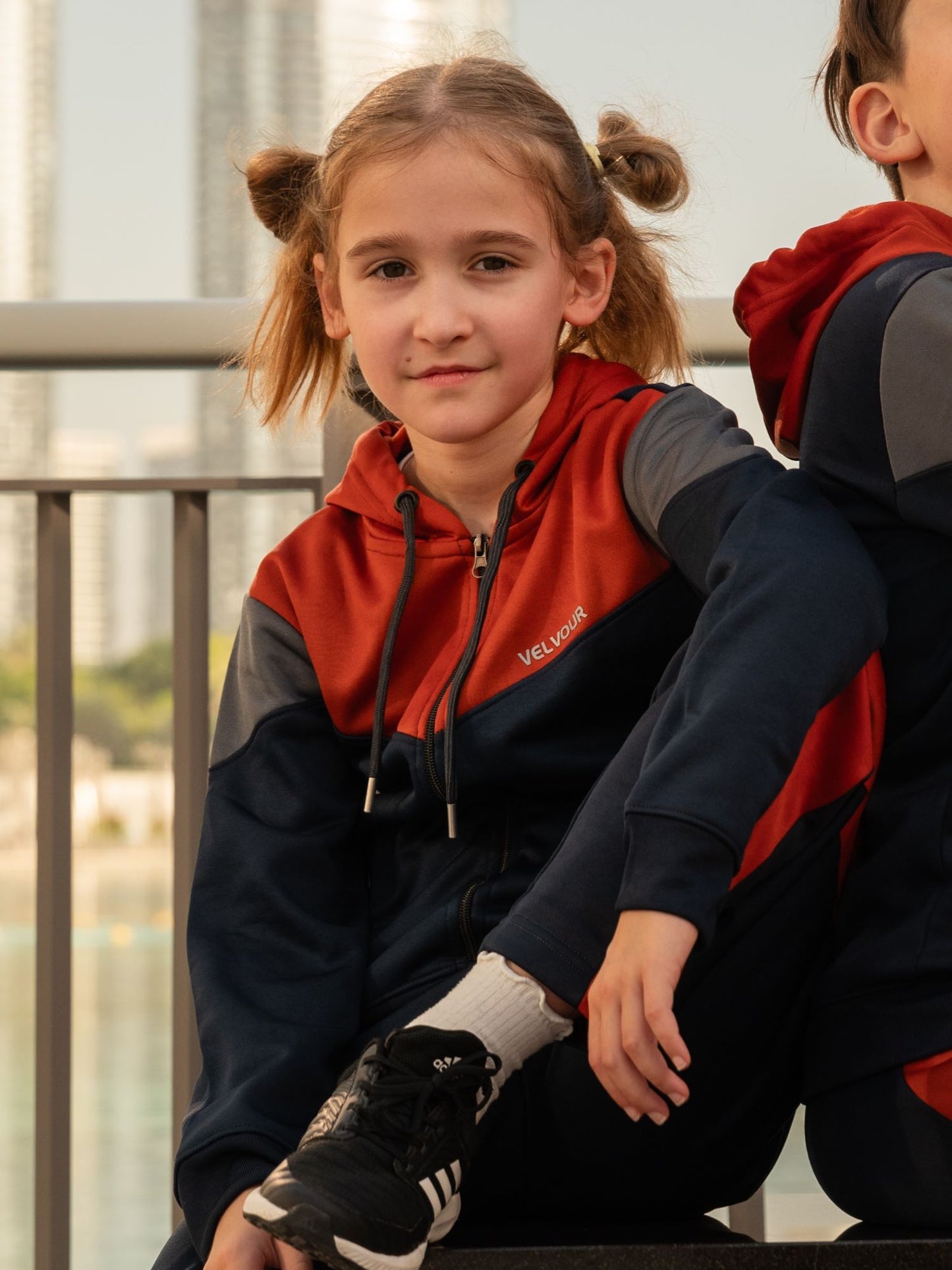 Hooded Tracksuit For Boys & Girls, Fleece #VWT29-B