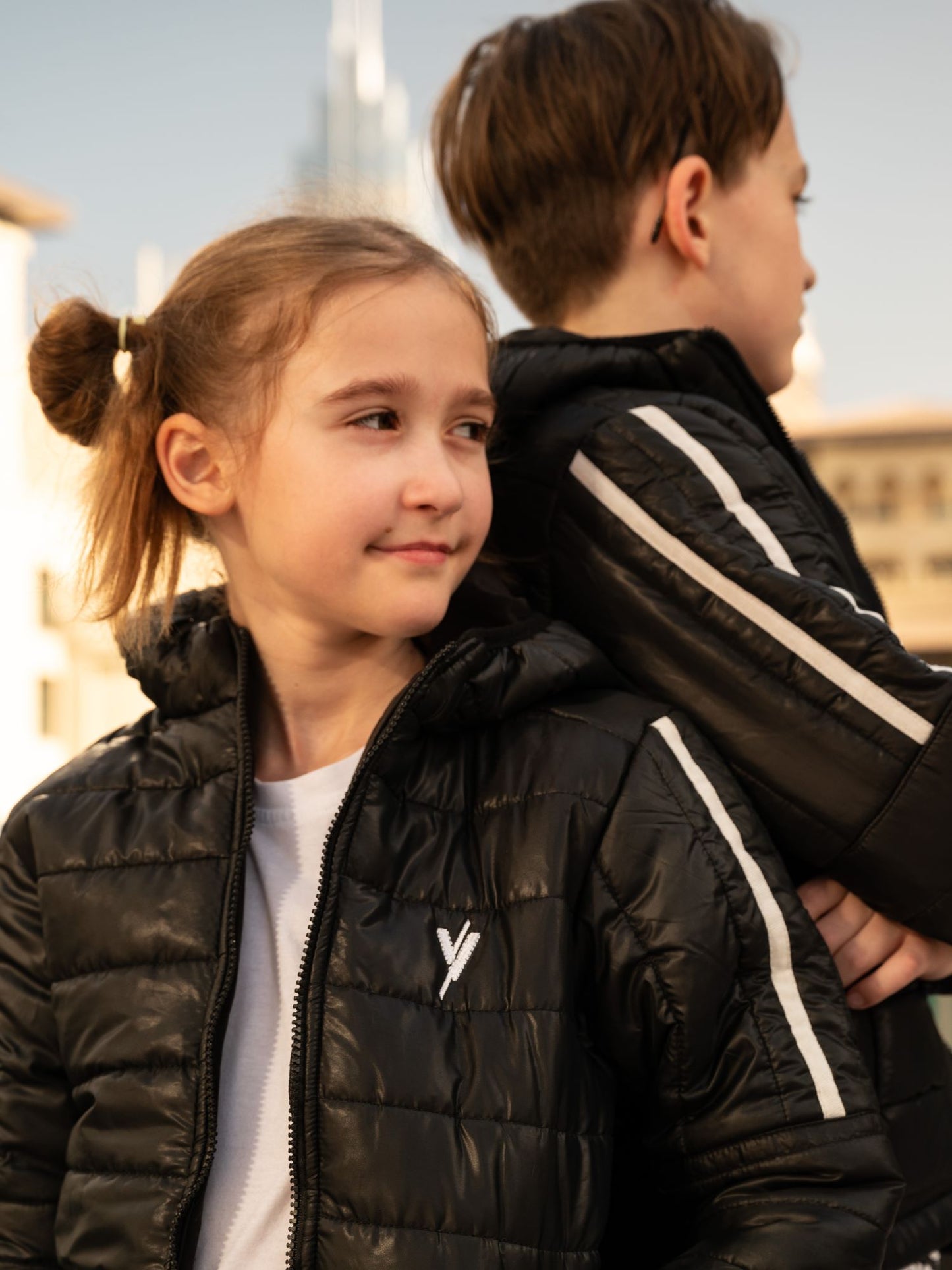 Full Sleeves Hooded Puffer Jacket Boys & Girls VJ27-A