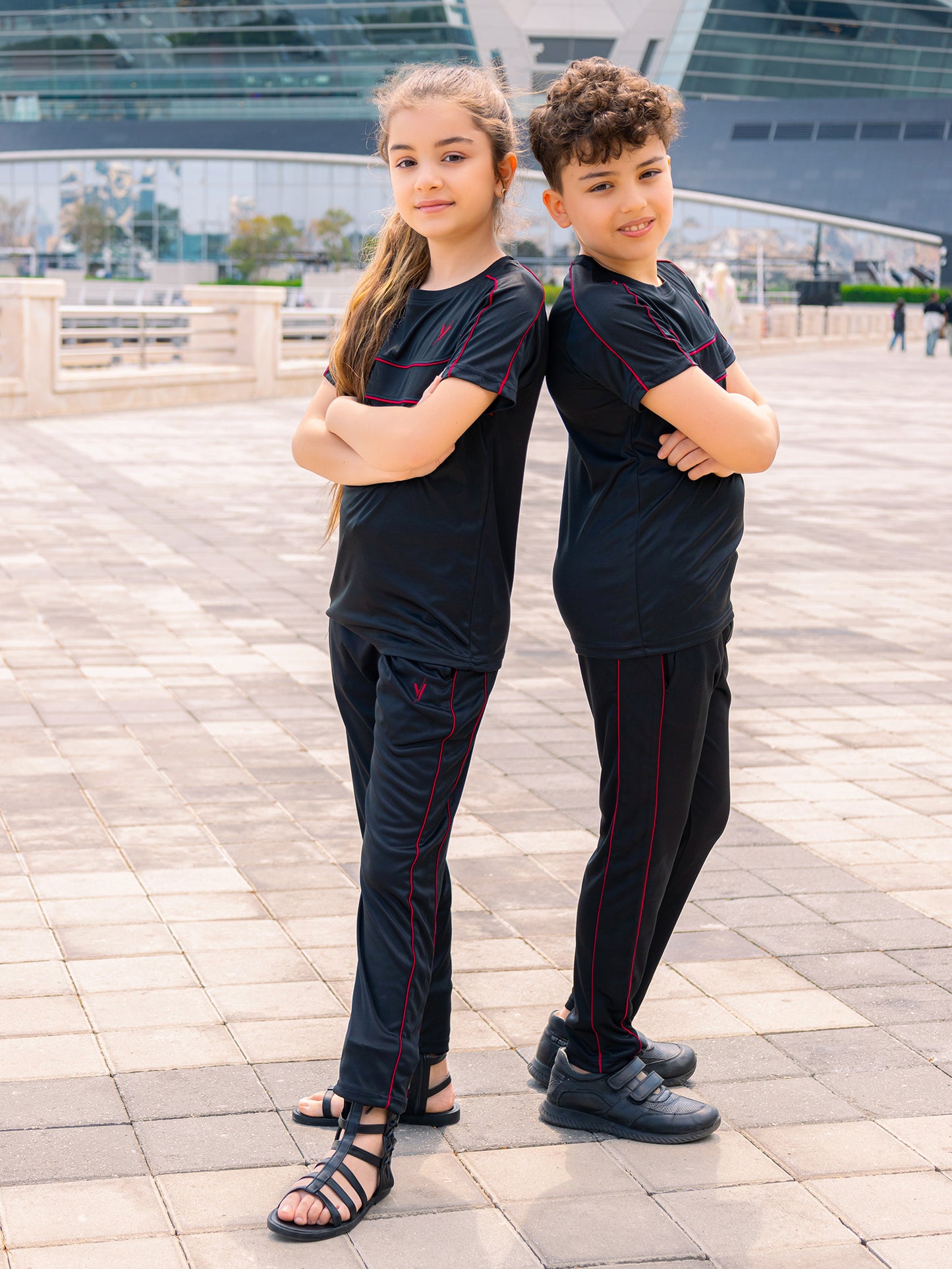 Tracksuit For Boys & Girls Poly athletic Fabric VST46-A