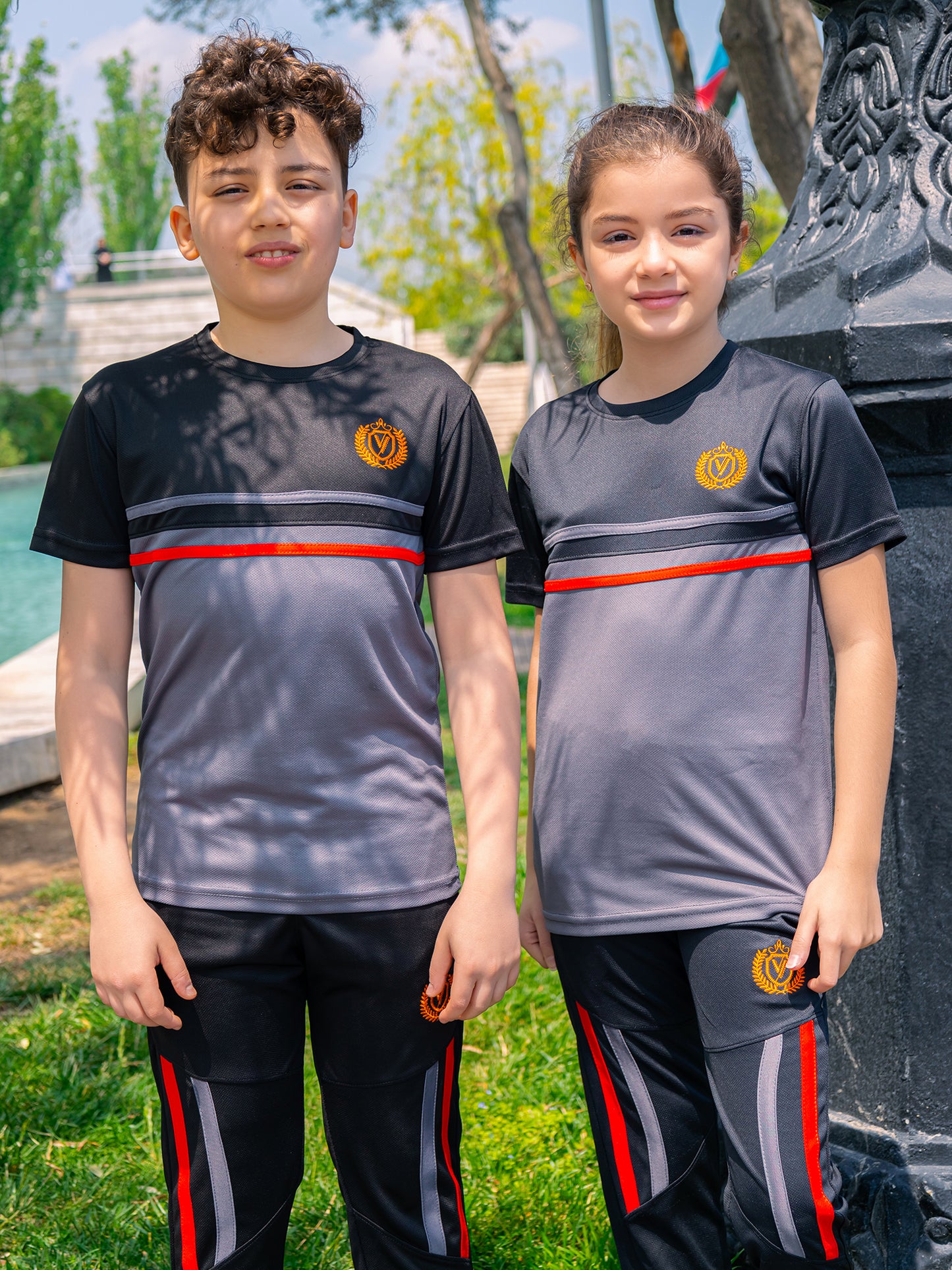 Tracksuit For Boys & Girls Poly athletic Fabric VST42-C