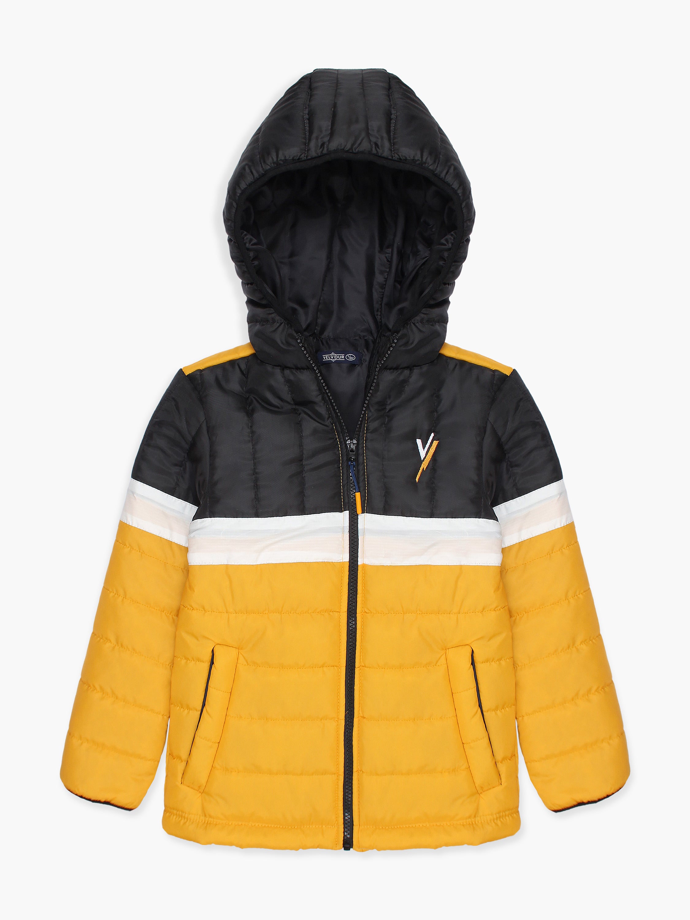Full Sleeves Hooded Puffer Jacket Boys & Girls VJ012-D