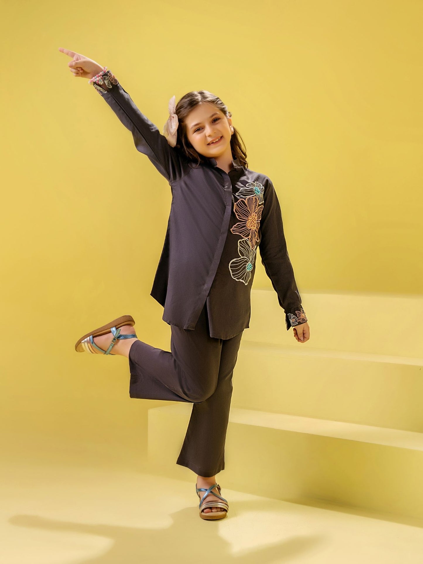 Printed Girls Co Ord Set VG135-A