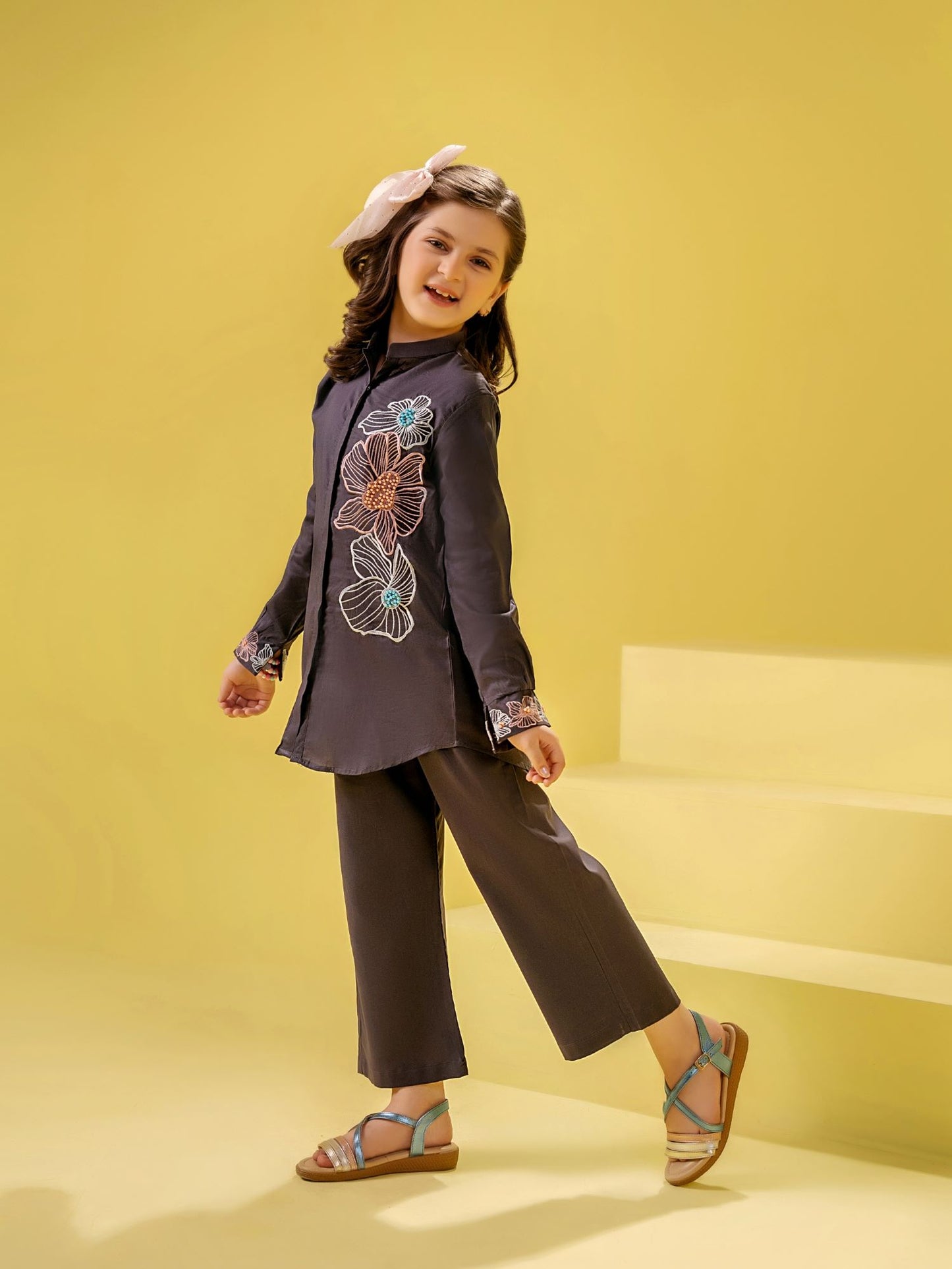 Printed Girls Co Ord Set VG135-A
