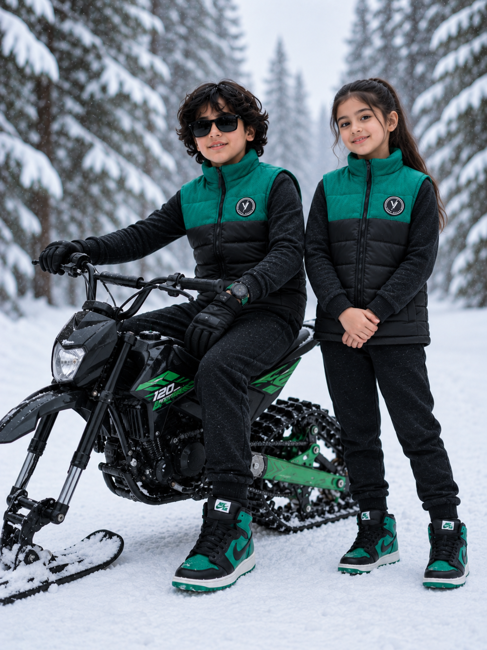 Sleeveless Puffer Jacket Boys & Girls VJ87-A