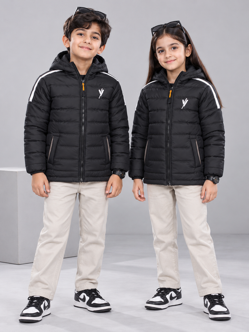 Full Sleeves Hooded Puffer Jacket Boys & Girls VJ27-A