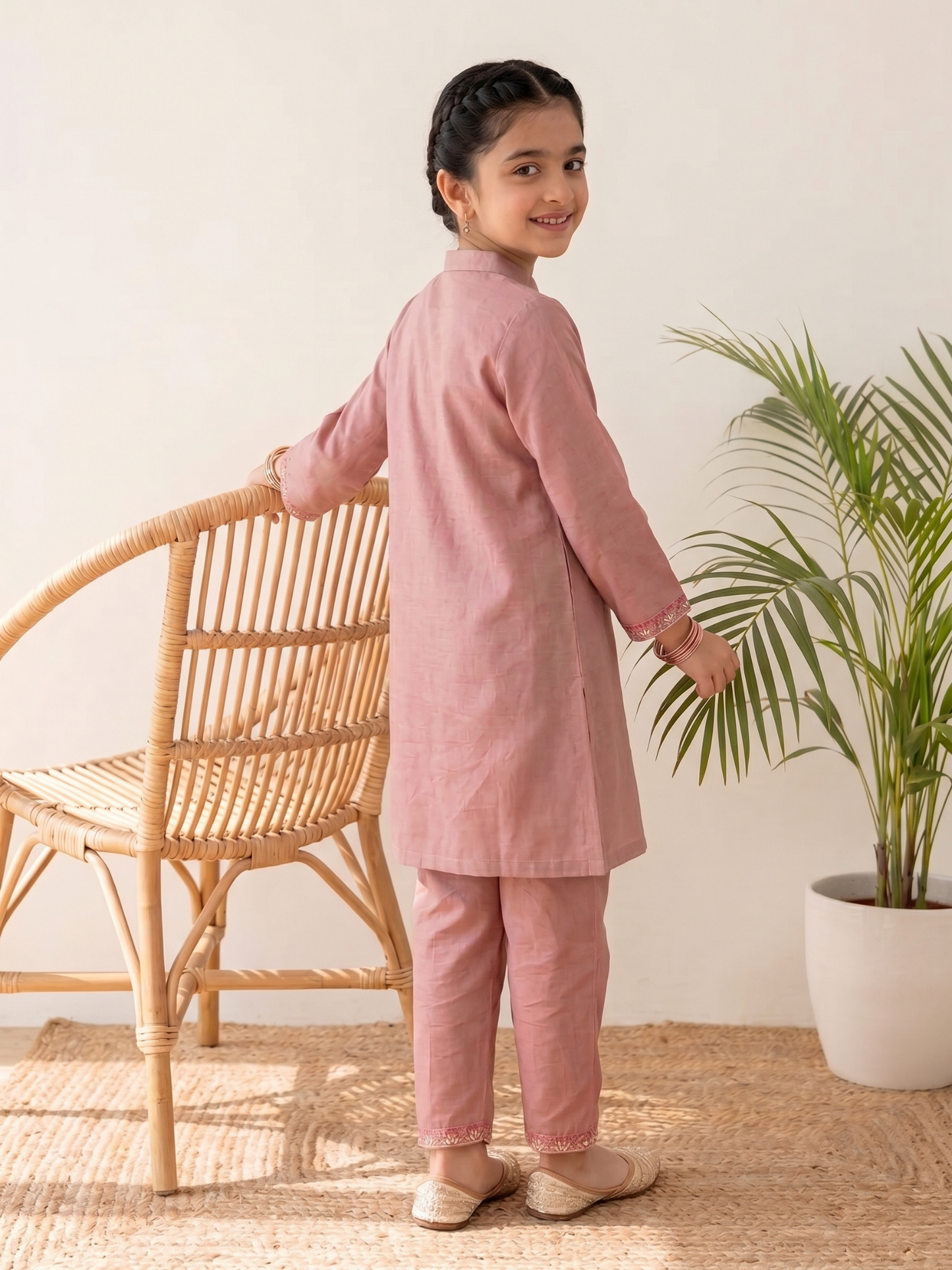 Embroidered Girls Co Ord Set VG210-B