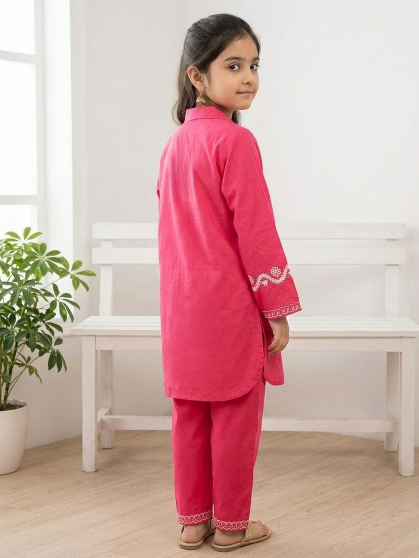 Girls Co Ord Set Embroidered VG212-B