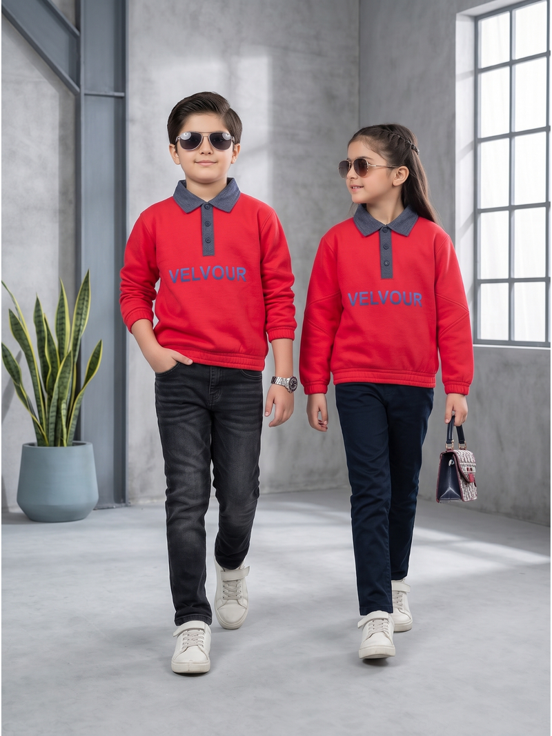 Fleece winter sweatshirt For Boys & Girls VWT64-B