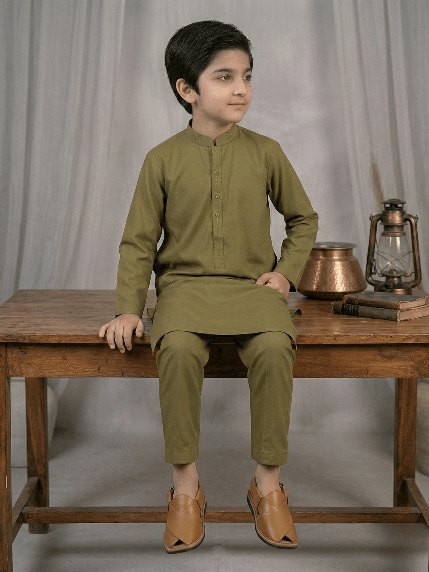 Boys Kurta Shalwar 2Pc suit VB215-A