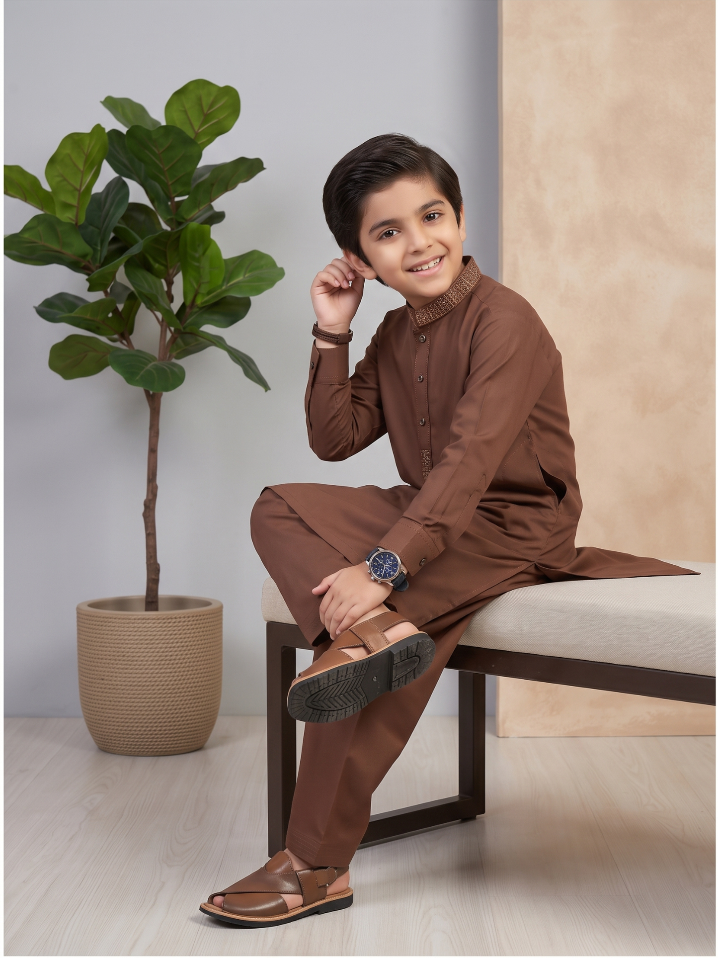 Boys Kurta Shalwar 2Pc suit VB213-B