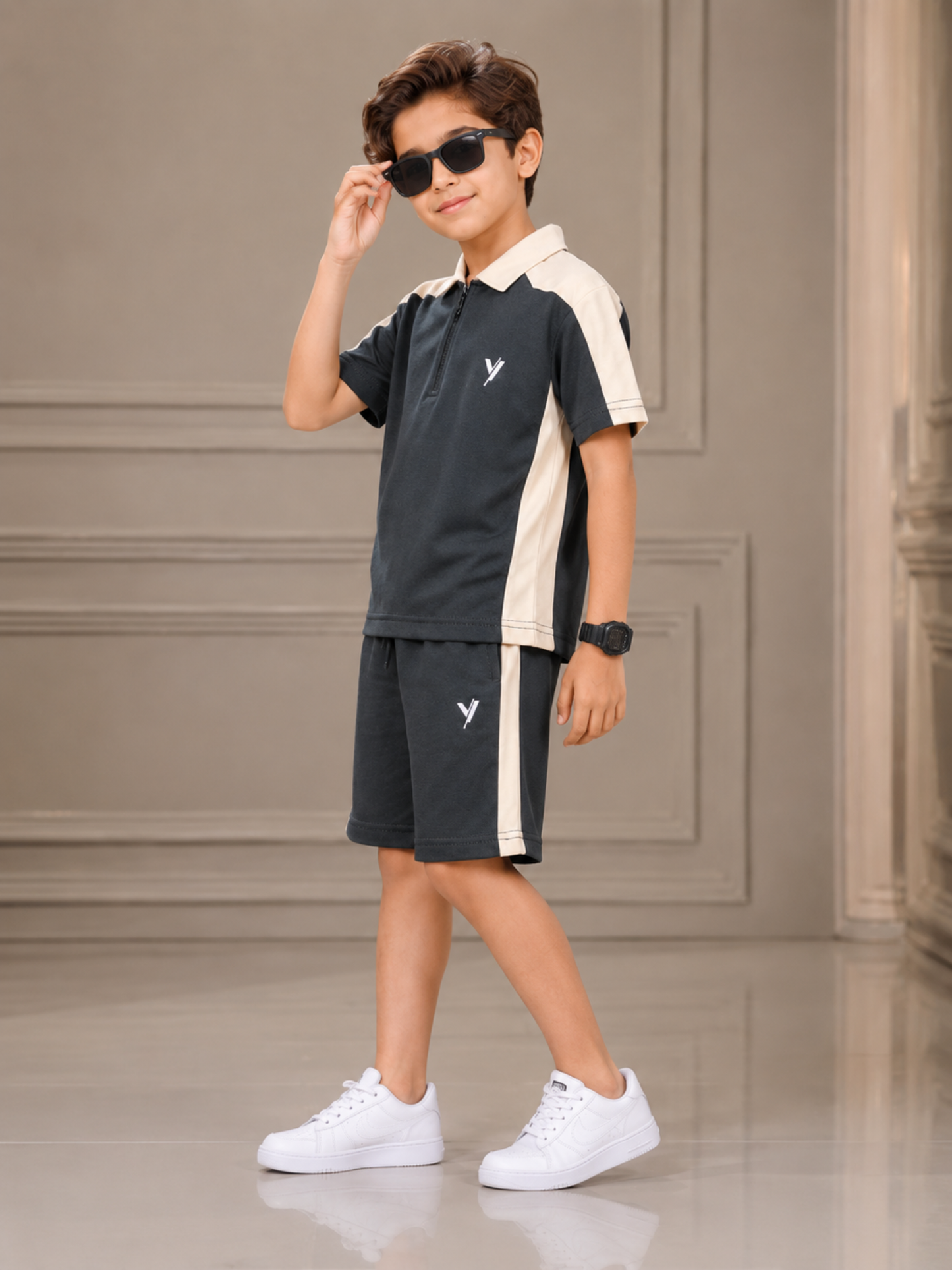 Kids Single Jersey Summer Tarcksuit VST75-B