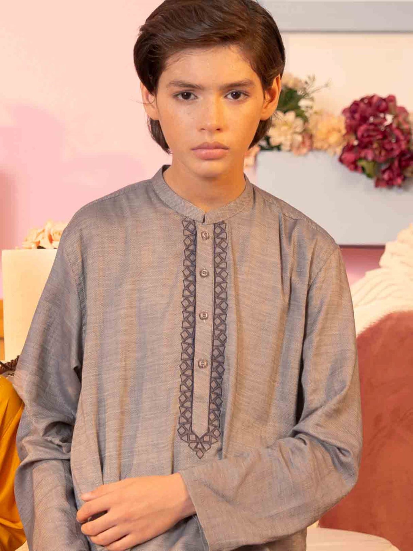 Boys Embroidered Kurta ART VB195-A