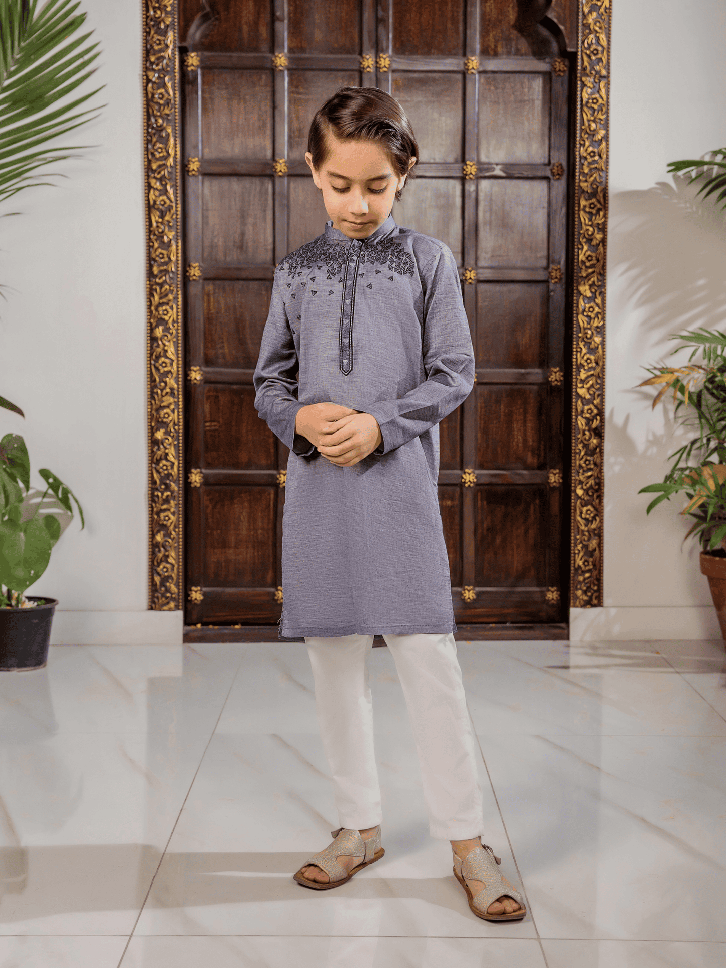 Boys Embroidered Kurta ART VB199-A