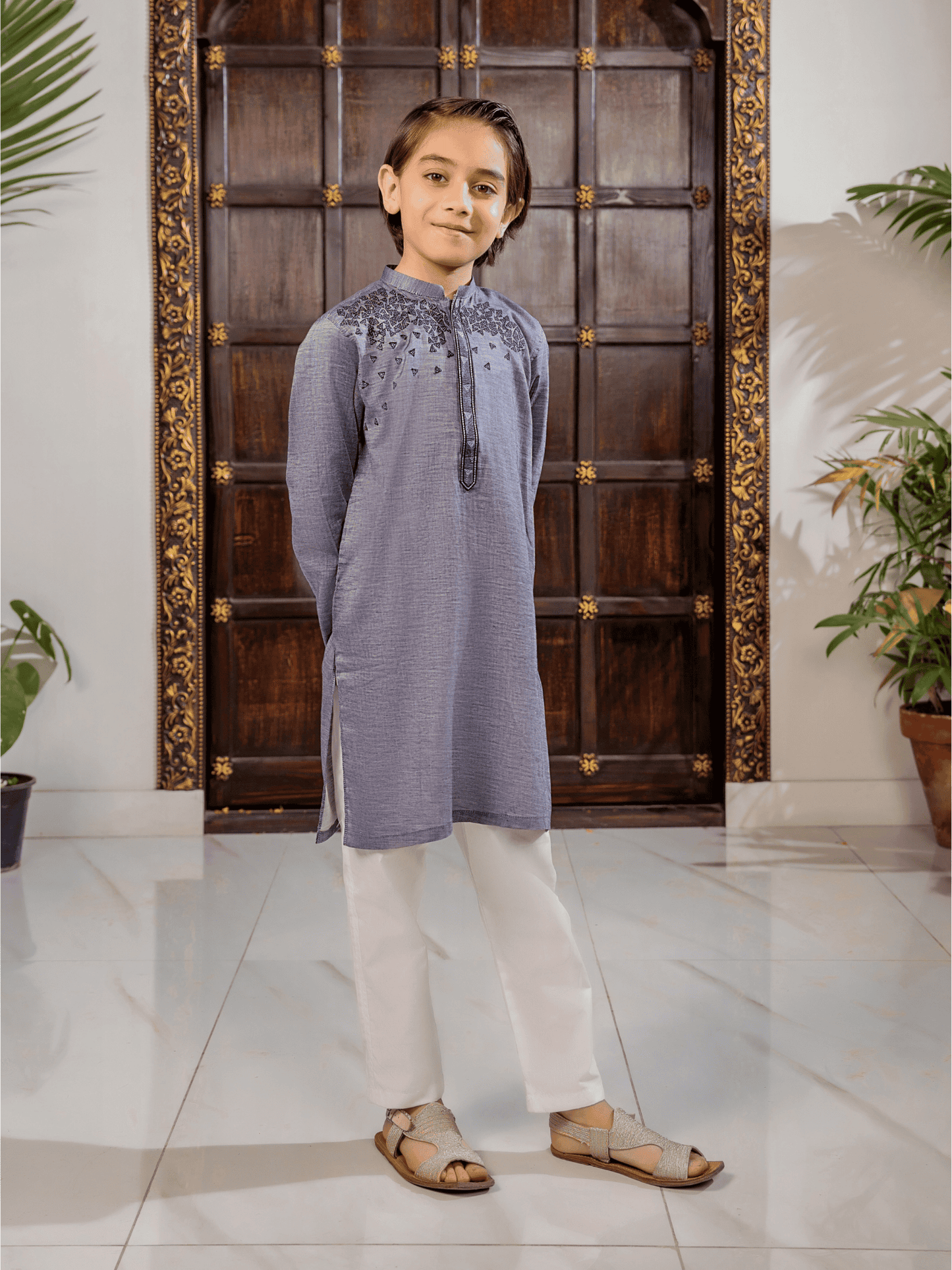 Boys Embroidered Kurta ART VB199-A