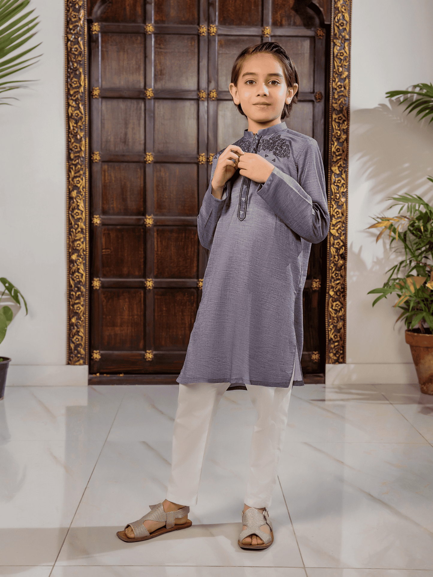 Boys Embroidered Kurta ART VB199-A