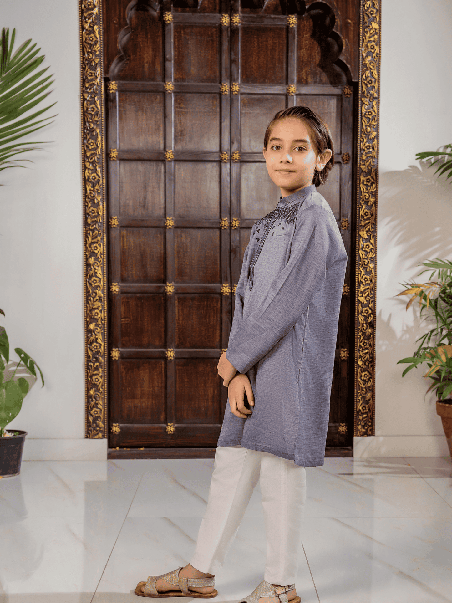 Boys Embroidered Kurta ART VB199-A