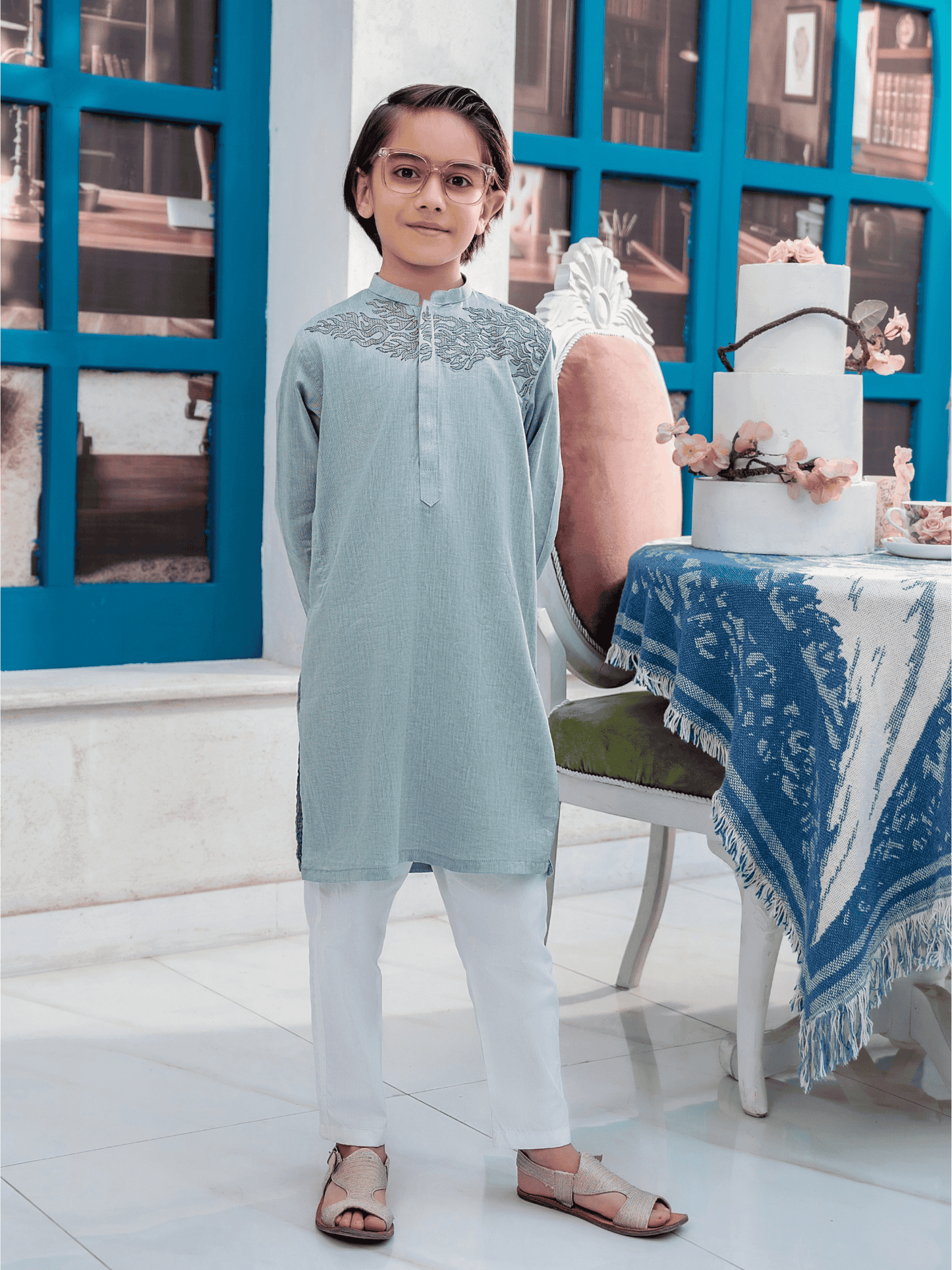 Boys Embroidered Kurta ART VB202-A